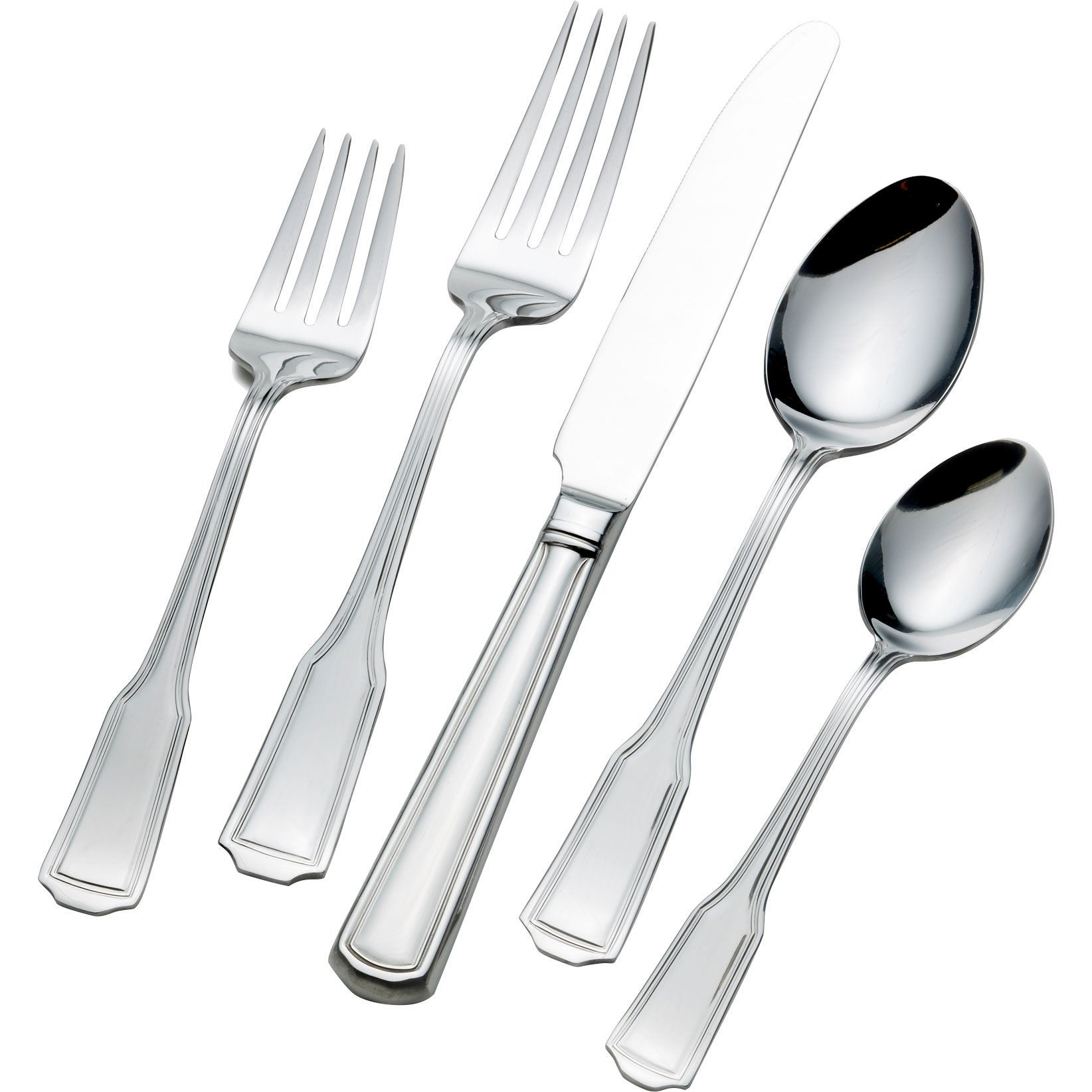 Wallace Whitney 18/10 Stainless Steel 45-piece Flatware Set