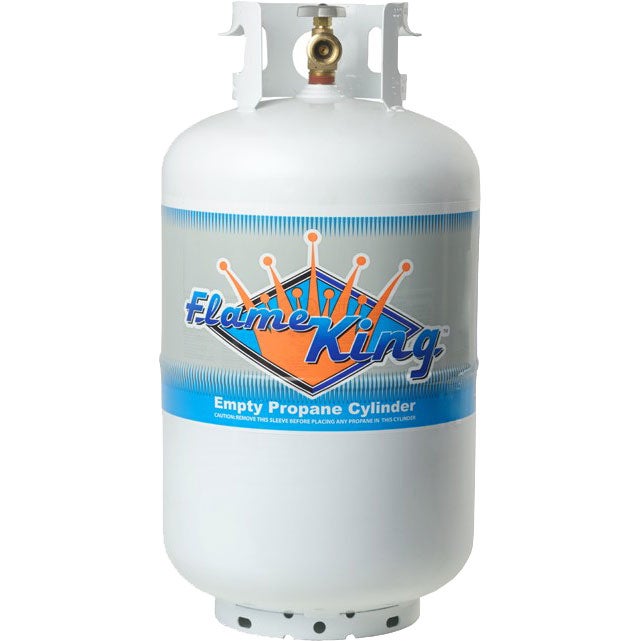 Flame King 30 lb Empty Steel Propane Cylinder with OPD Valve