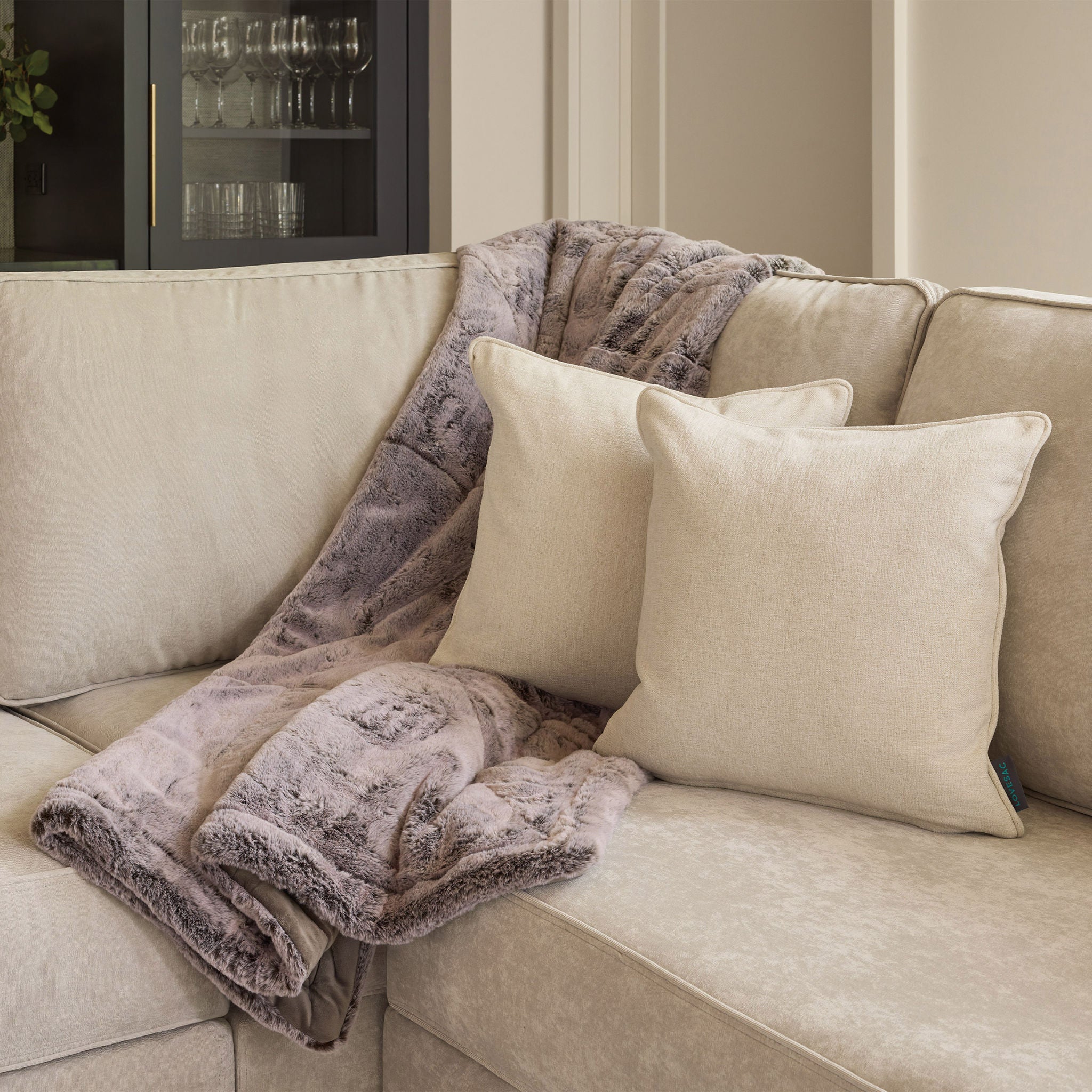 Lovesac Modular Sectional Sofa Bundles 4 Seats/ 5 Angled Sides with Storage