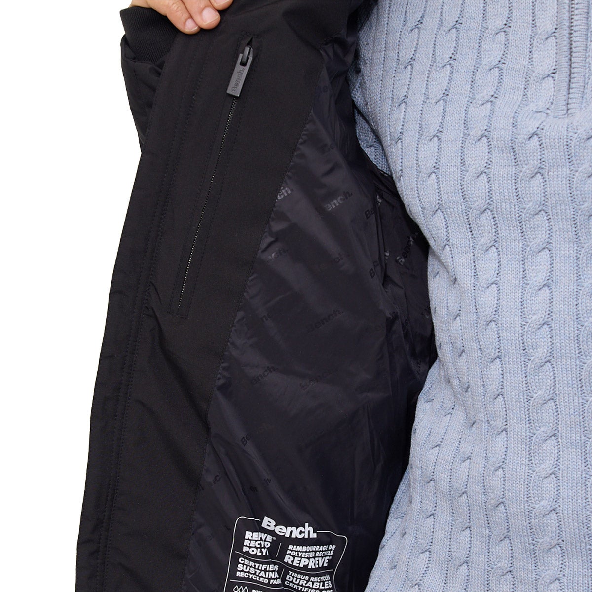 Bench. Men's Long Parka Jacket