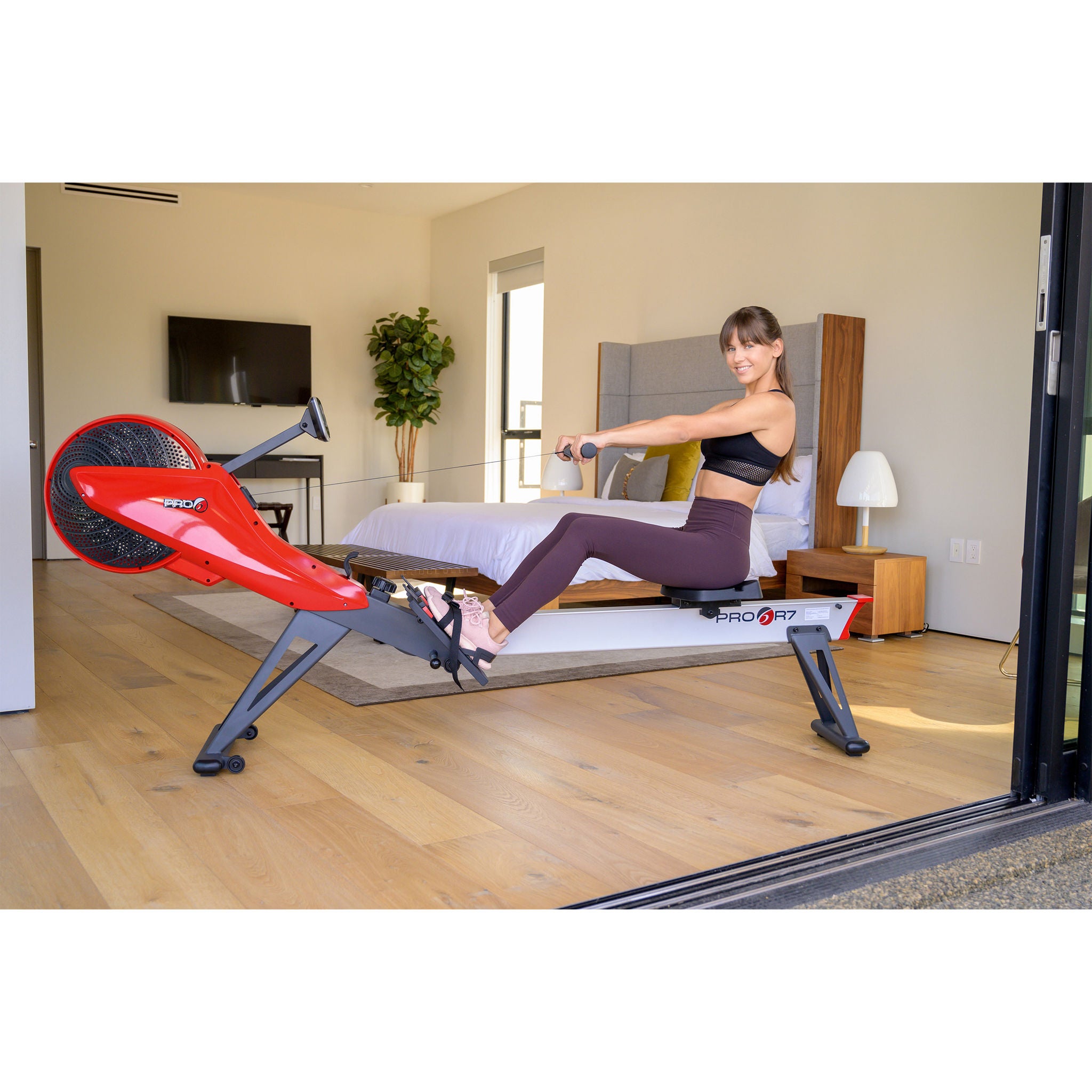 Dynamic Pro 6 R7 Magnetic Air Rowing Machine