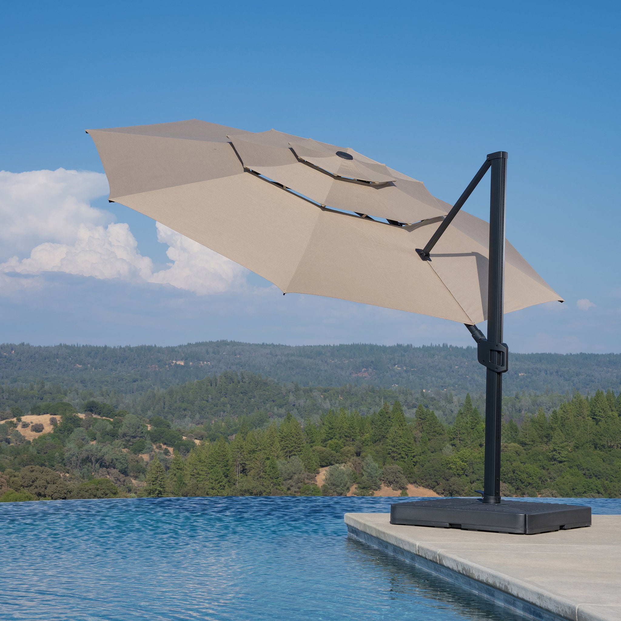SunVilla 13ft. Round 3-Tier Cantilever Umbrella