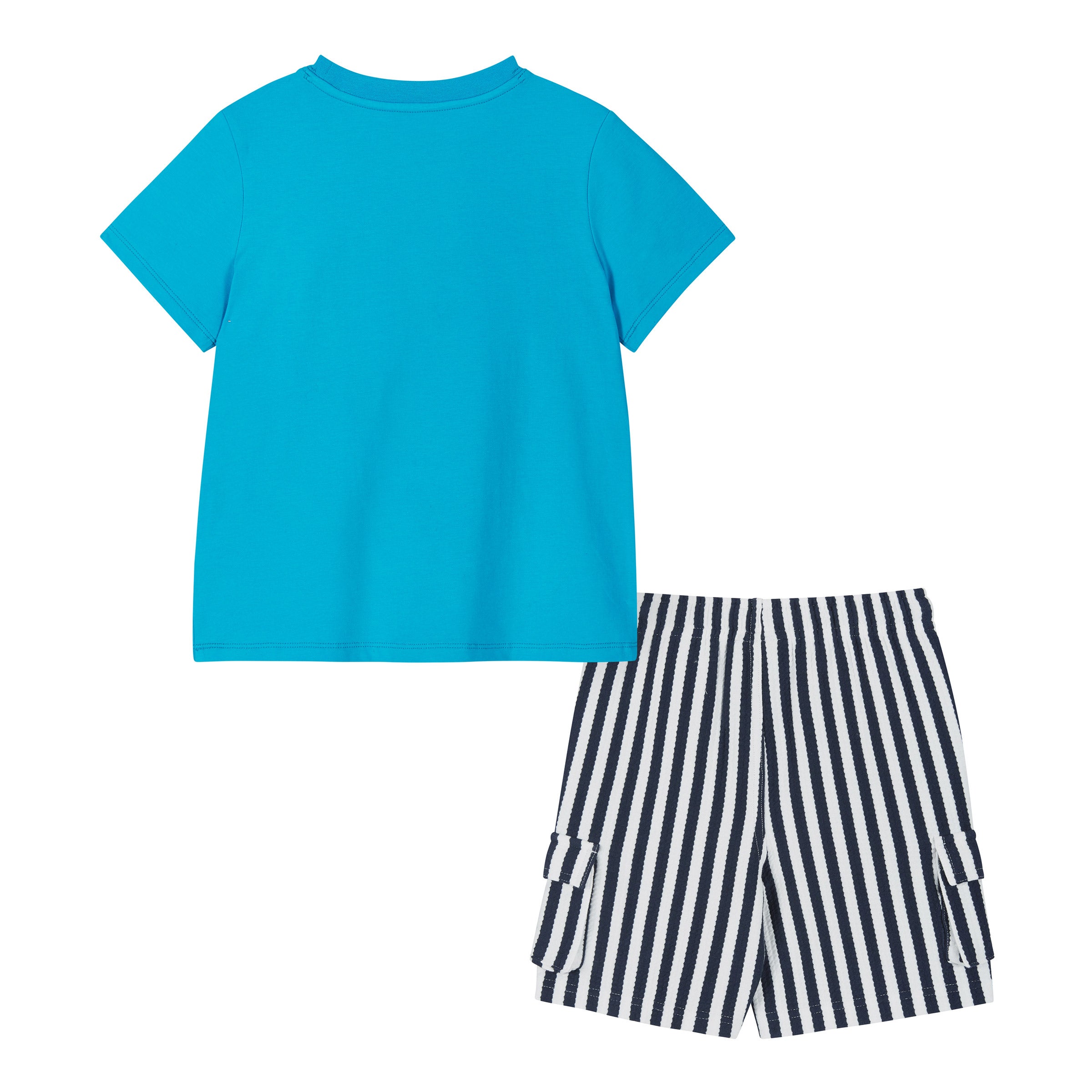 Andy & Evan Kids 2-piece 3D Cargo Short Set