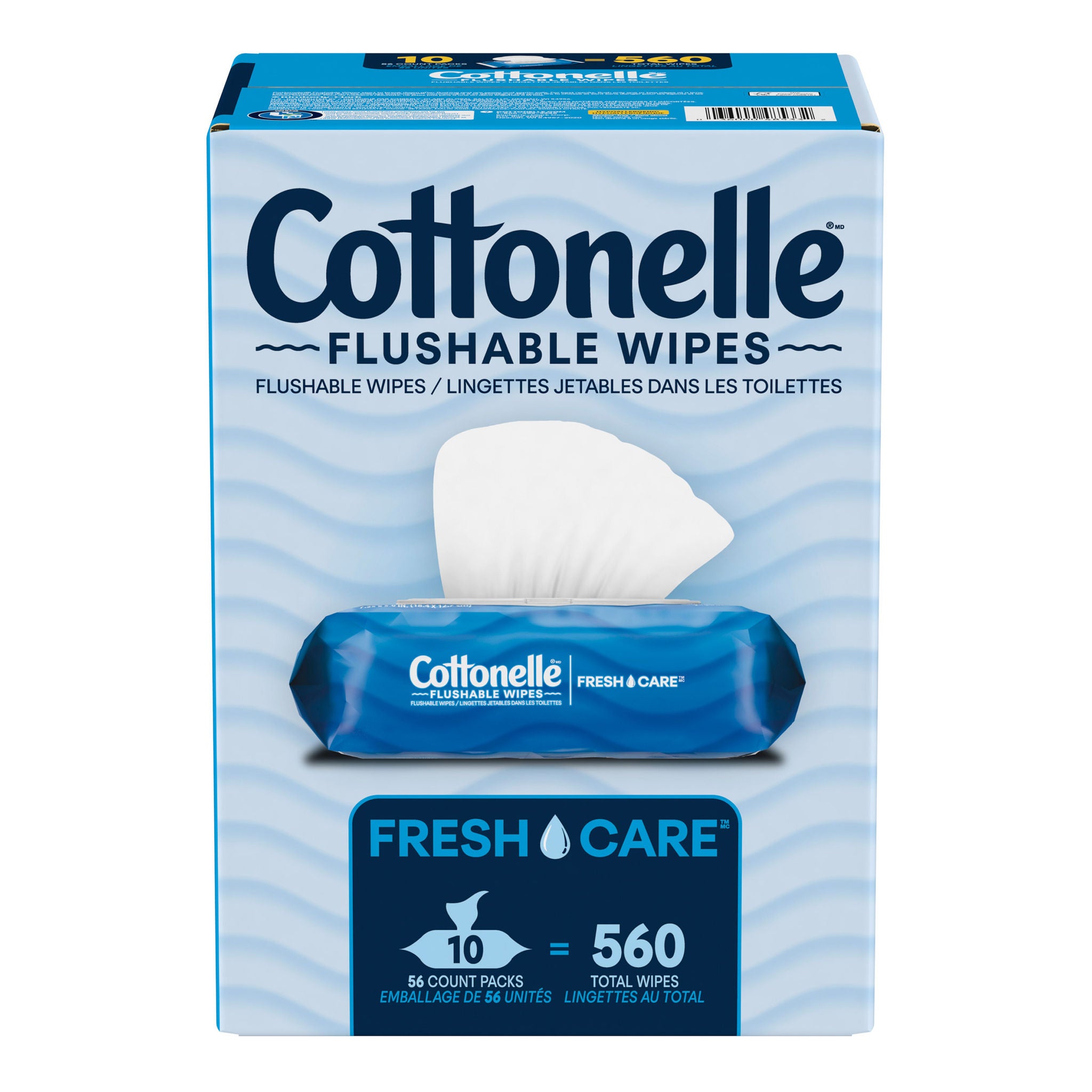 Cottonelle Fresh Care Flushable Wipes, 560 Wipes
