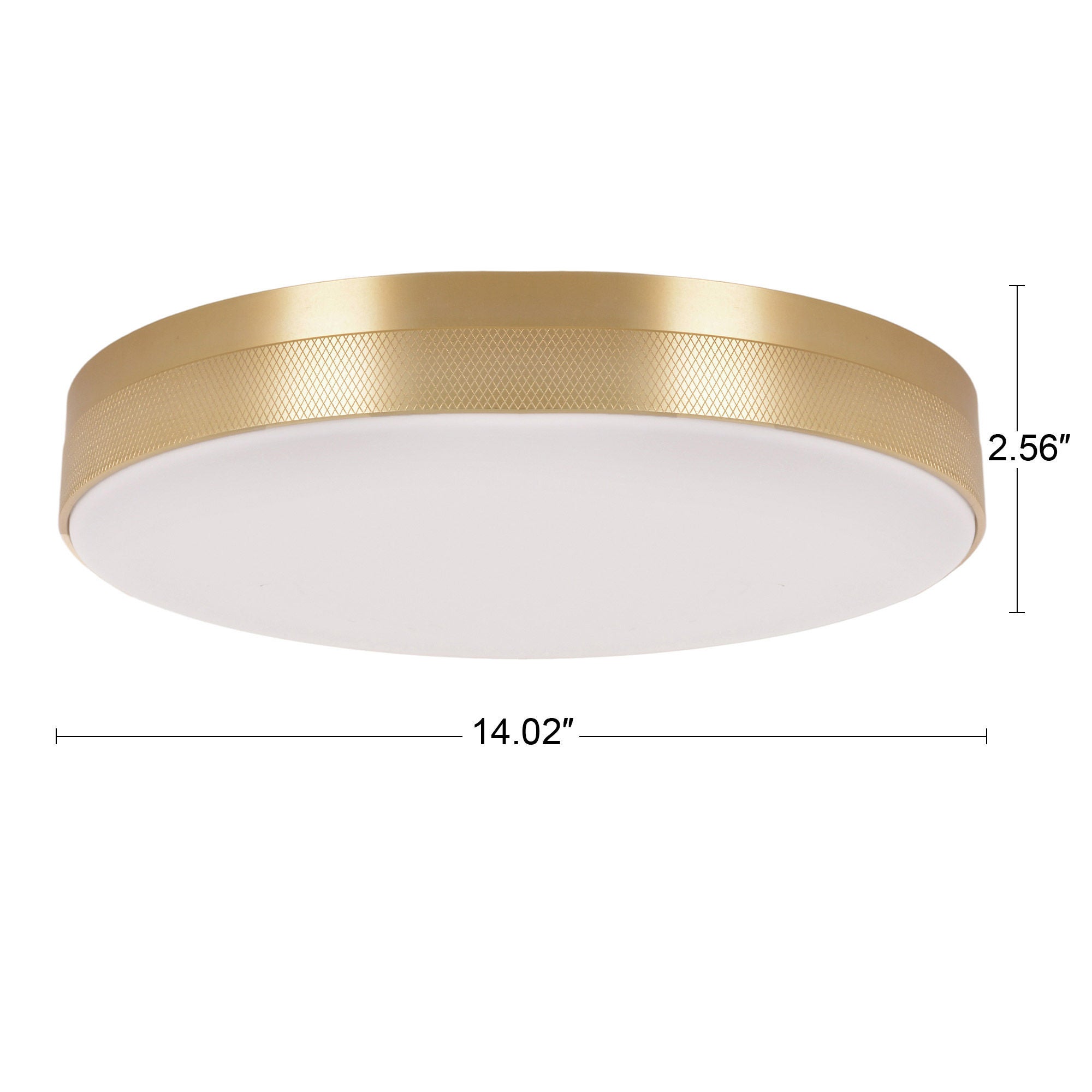 Energetic Lighting 14" Knurled Edge Flush with Selectable CCT