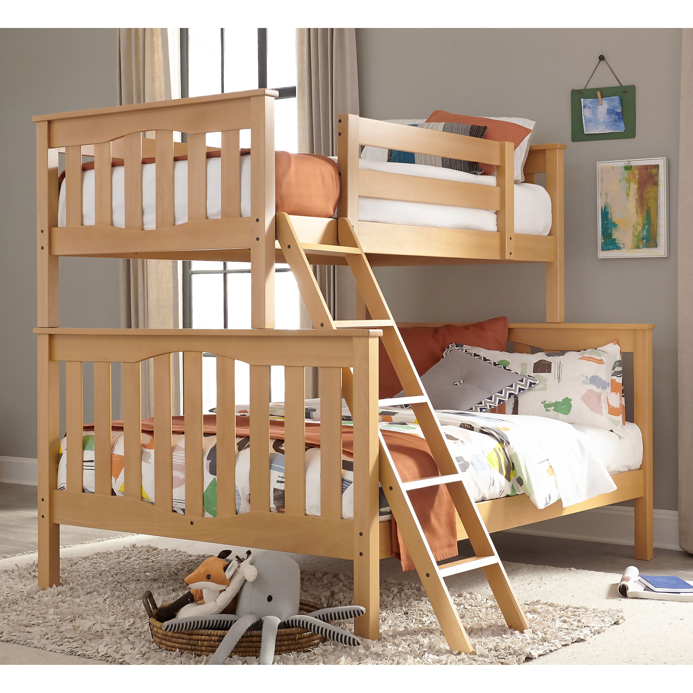 Seneca Twin Over Full Bunk Bed Collection in Natural
