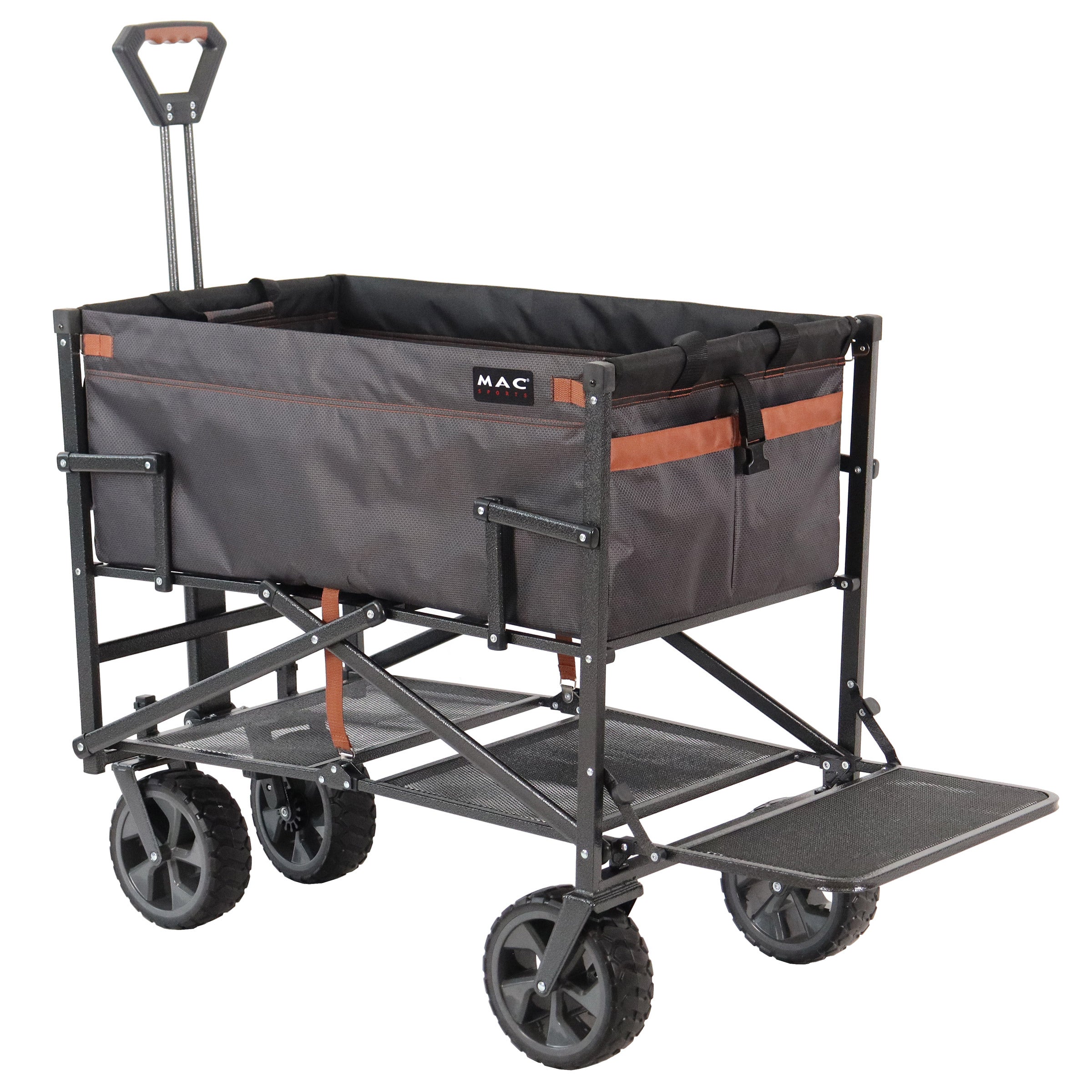 Mac Sports Double Decker Wagon with Brakes