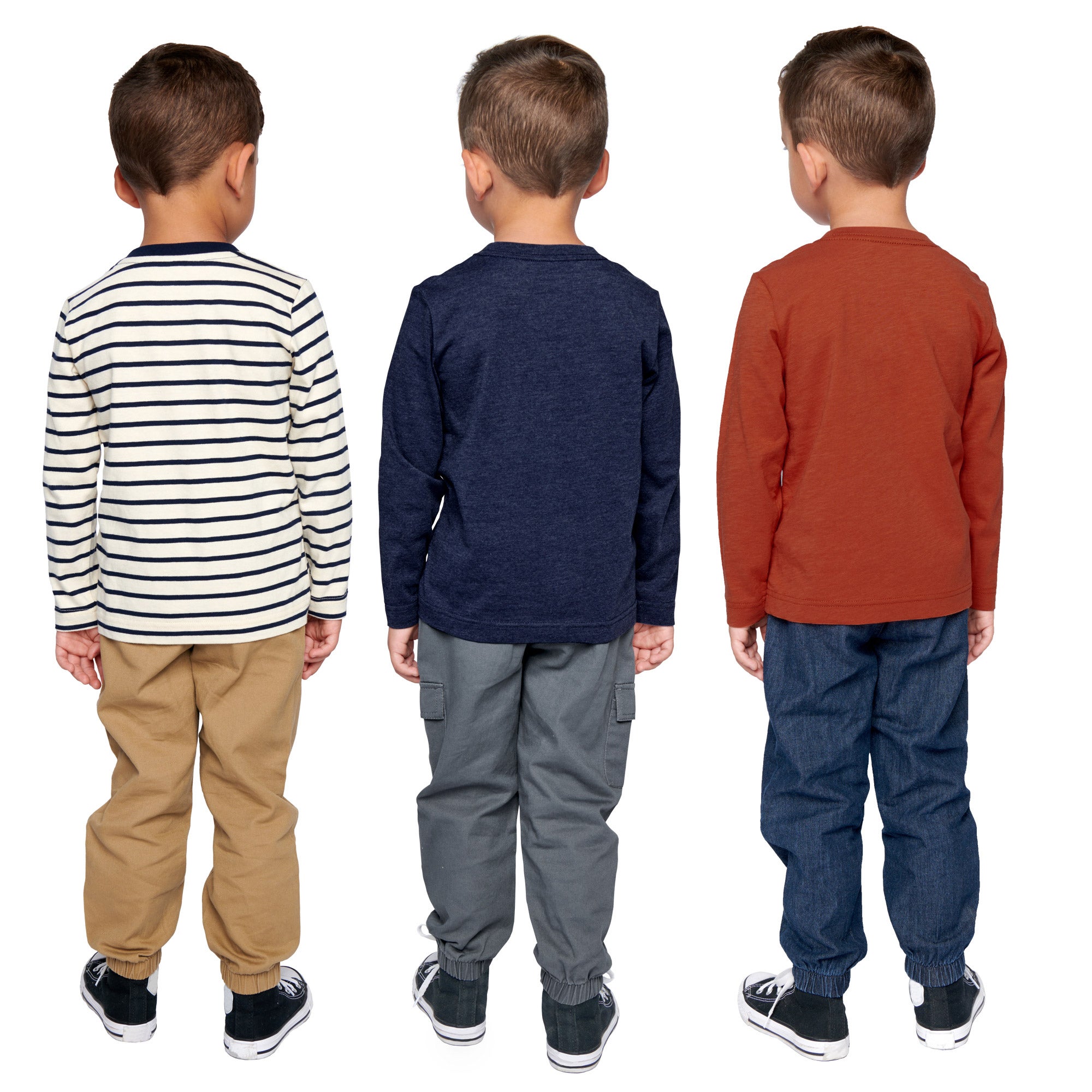 Pekkle Kids' 3-pack Long Sleeve Top