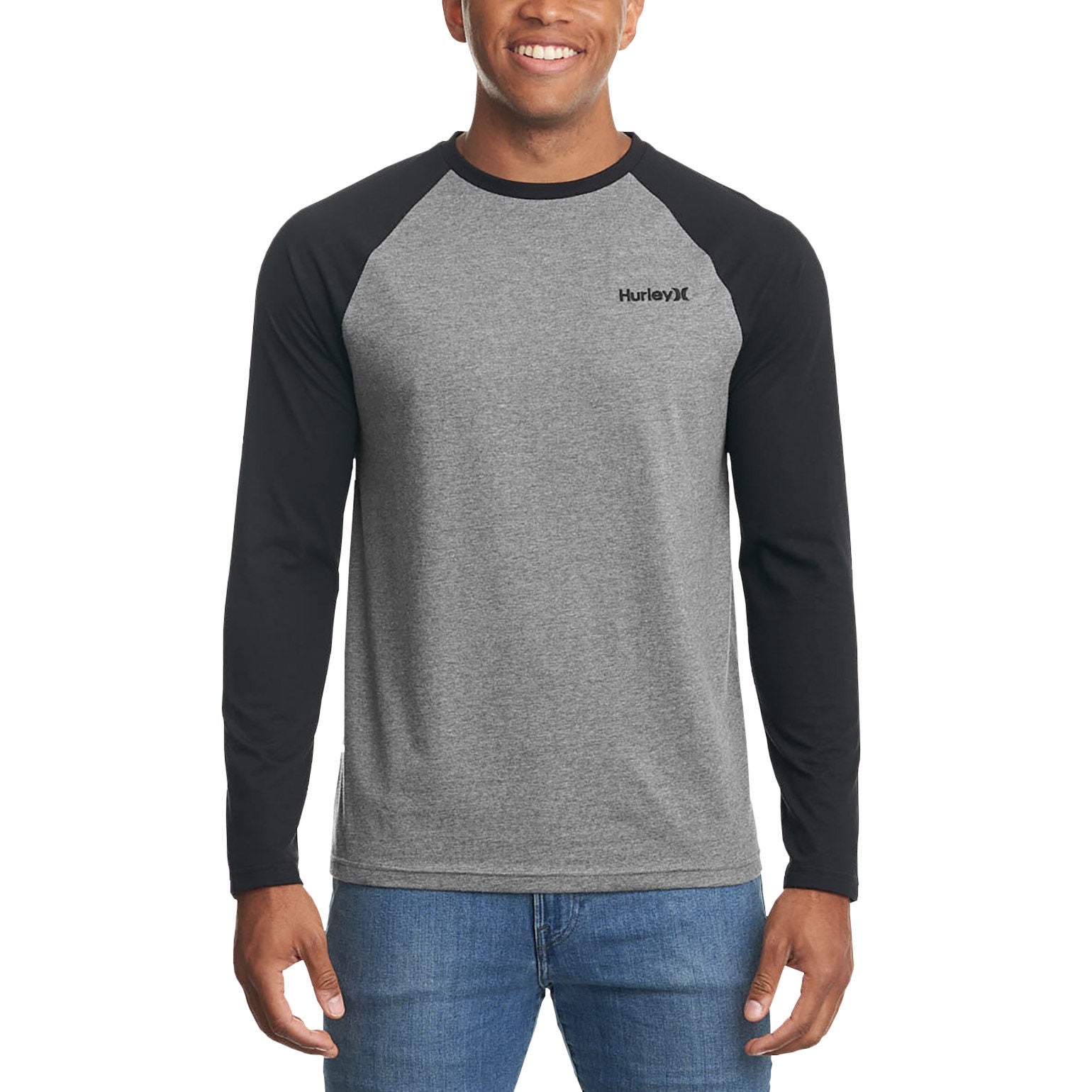 Hurley Men's Raglan Long Sleeve Tee