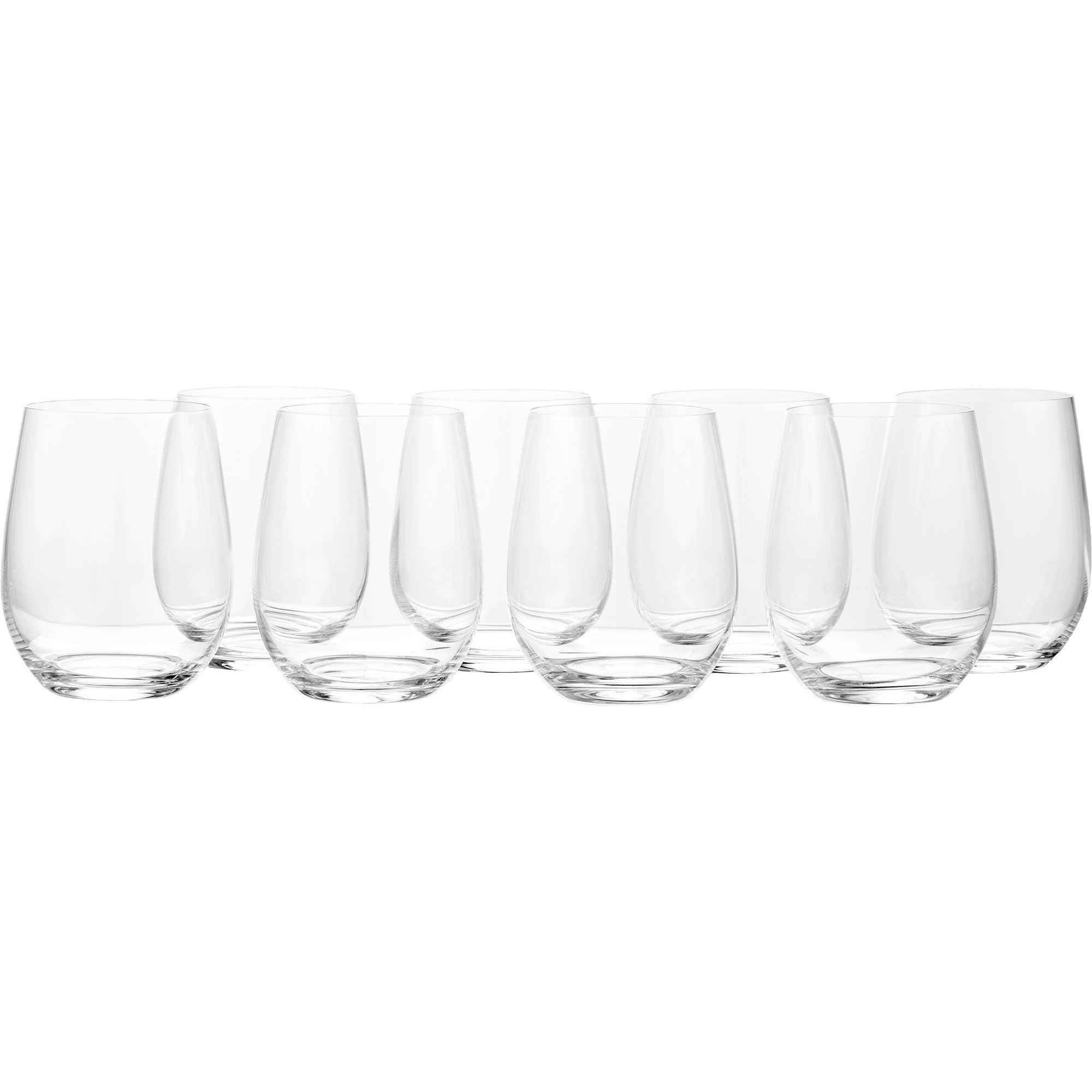 Riedel 8-pc "O" Stemless Viongier/Chardonnary Stemless Set