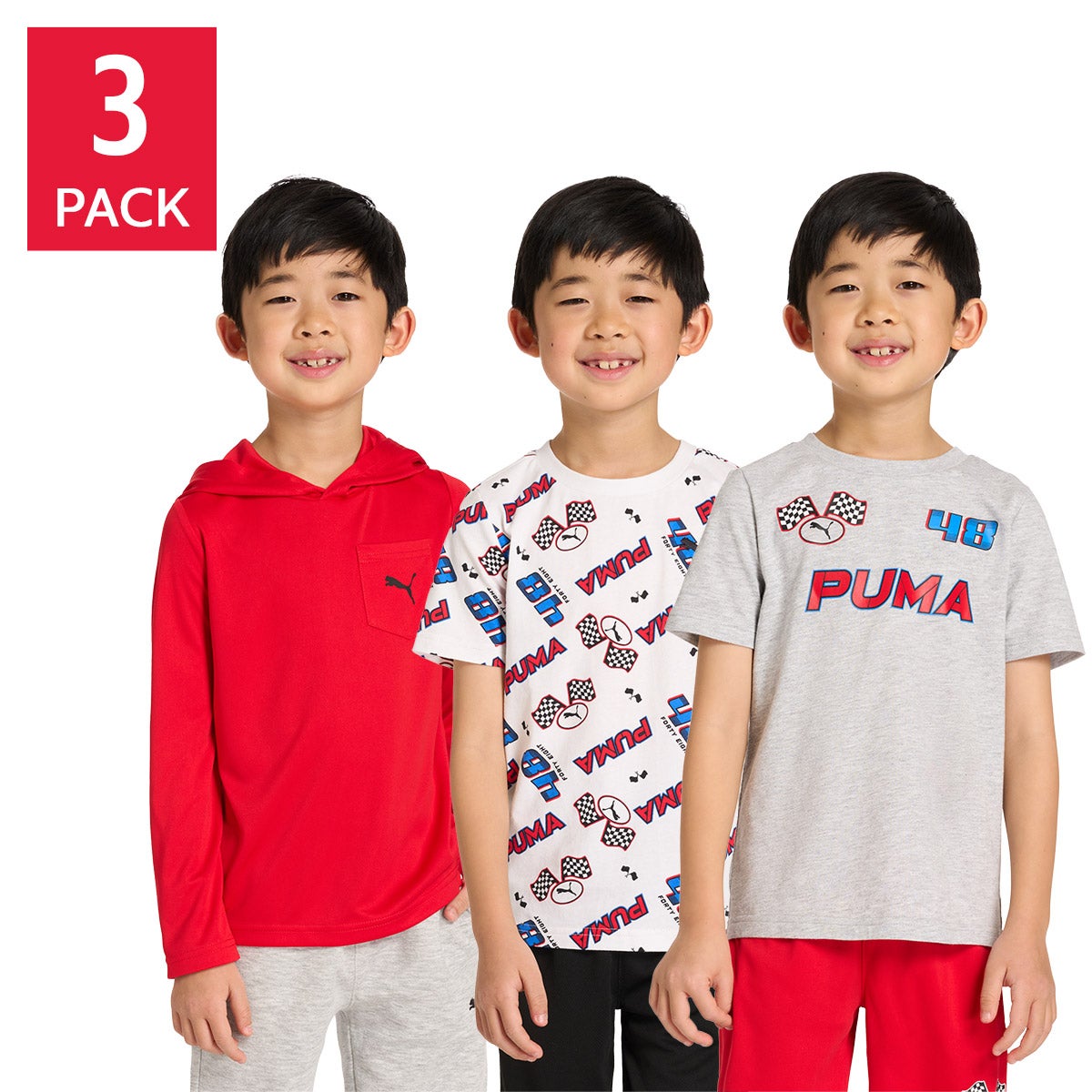 PUMA Kids' 3-pack Top