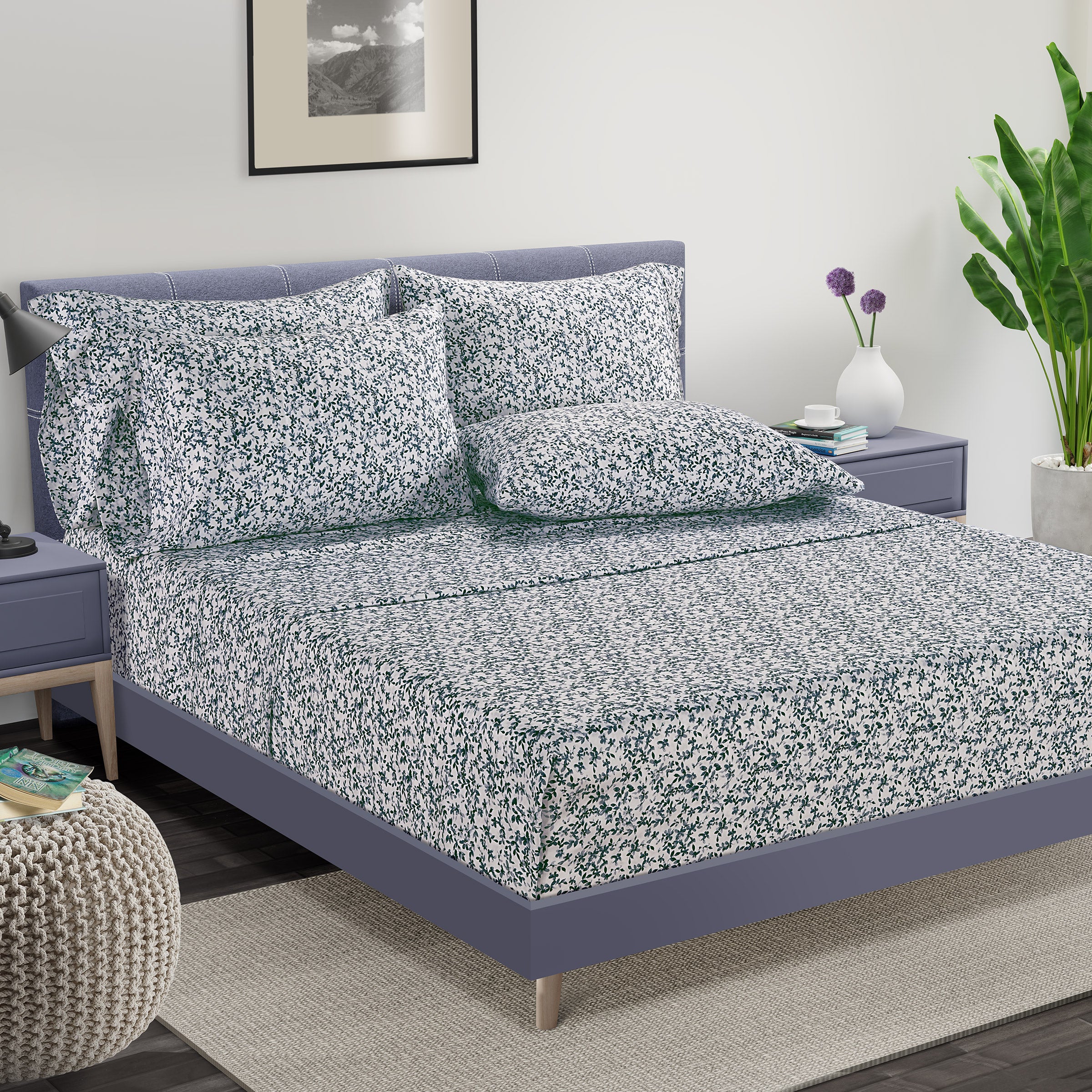 Wholistic Antimicrobial 400 Thread Count Supima Cotton 6-Piece Sheet Set