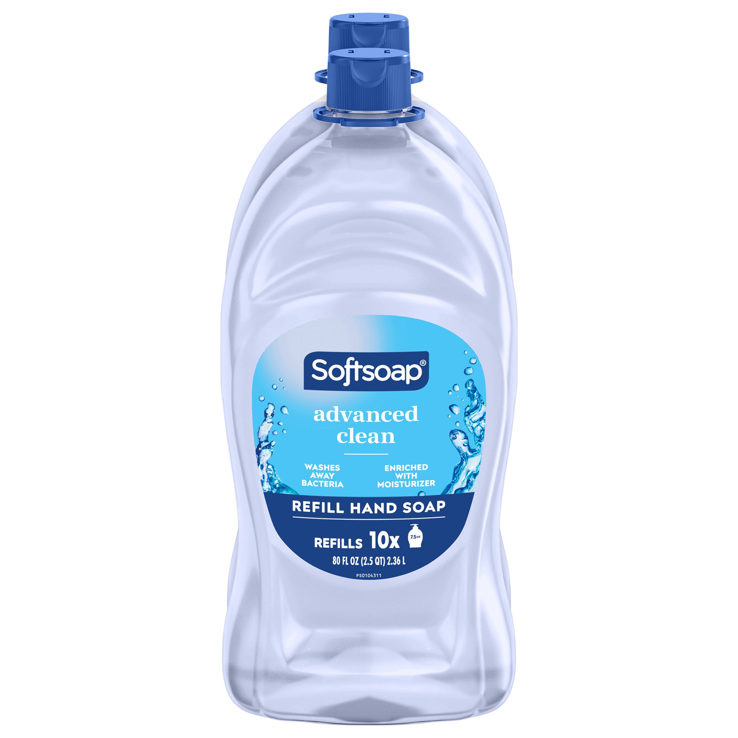 Softsoap Advanced Clean Liquid Hand Soap Refill 80 oz, 2-pack
