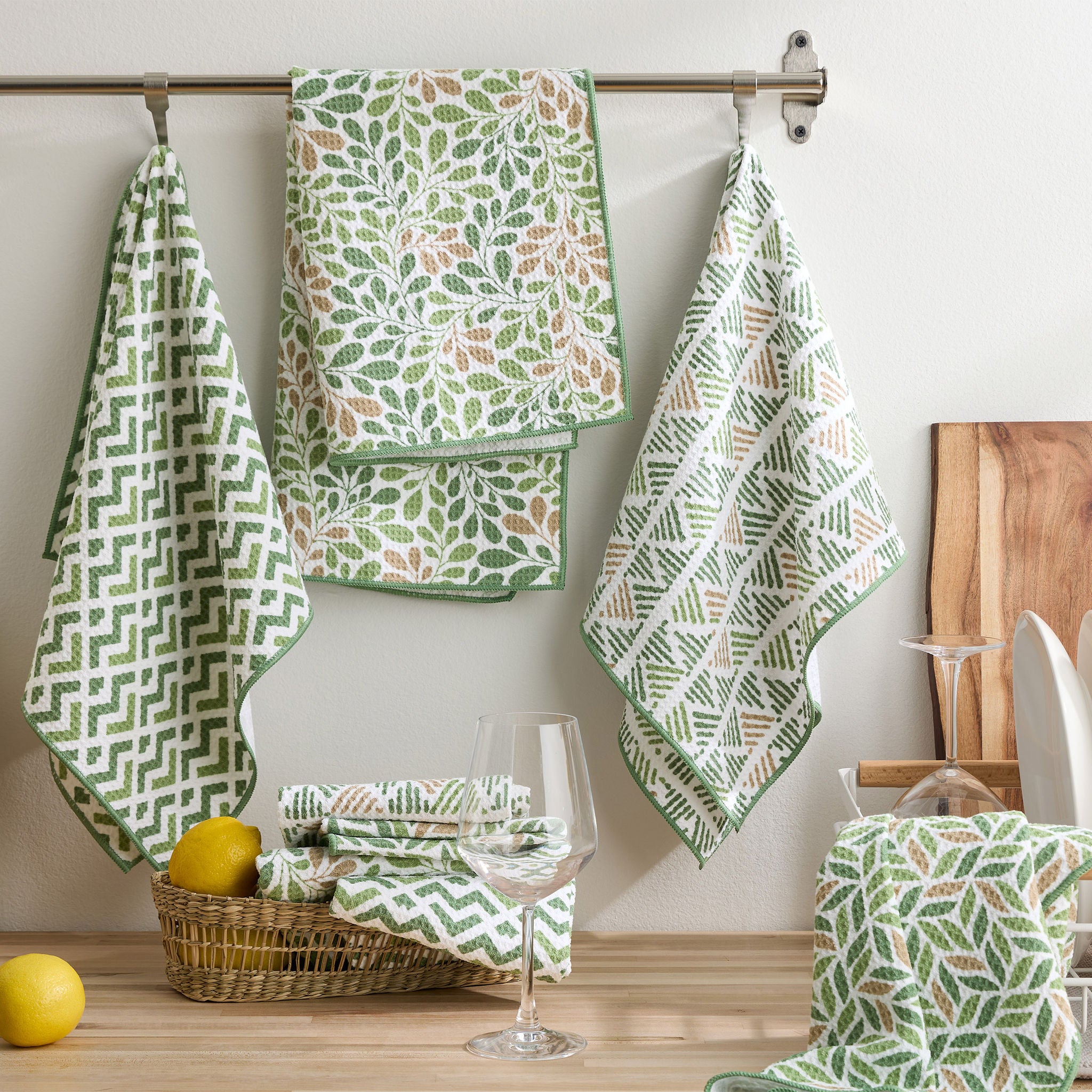 Microfiber Kitchen Towels, 8 Pack