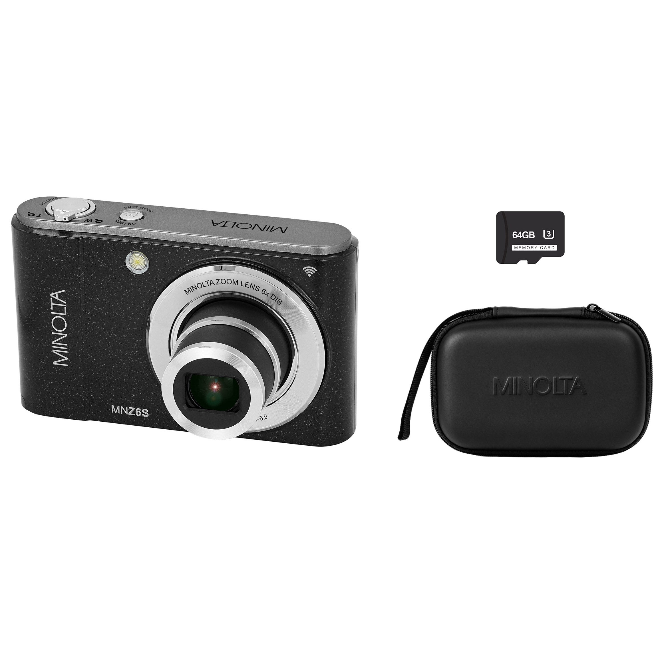 Minolta MNZ6S 72MP 8K Digital Camera with 6X Optical Zoom