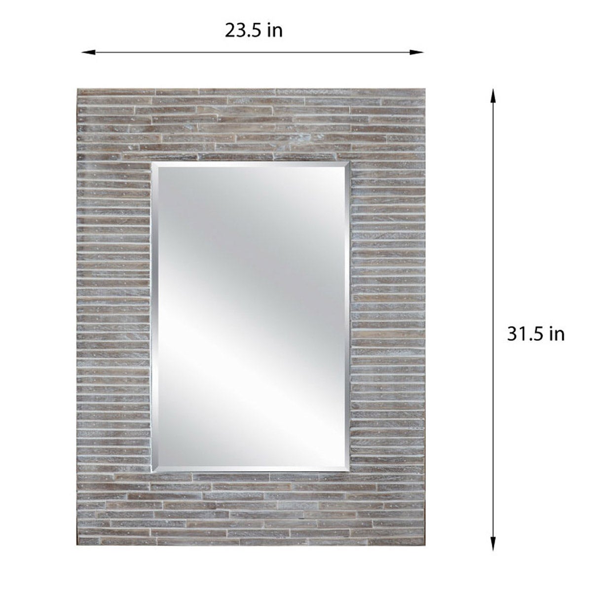 Cadence 24x32 inch Decorative Rectangular Wall Mirror