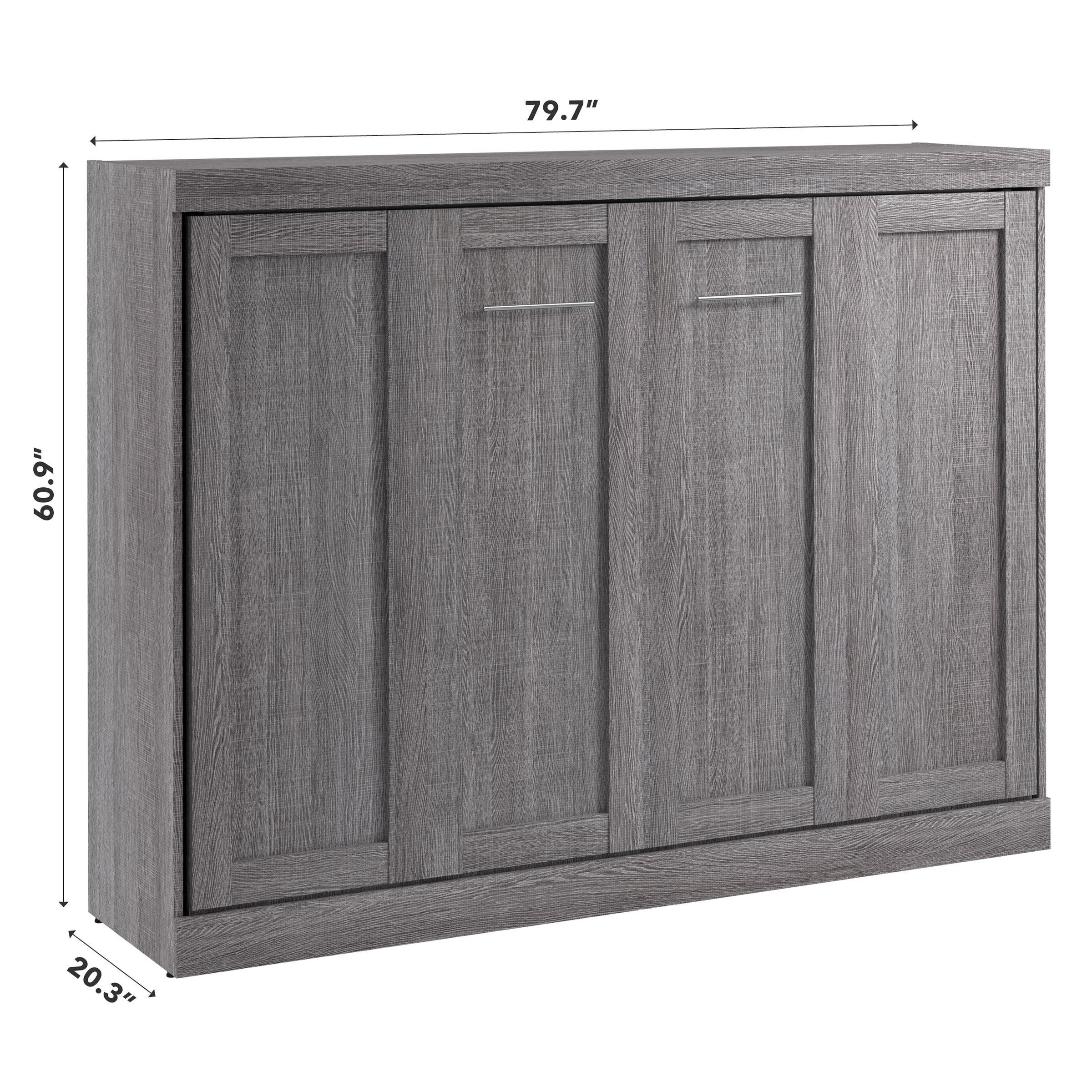 Oasis Horizontal Murphy Bed, Full Size