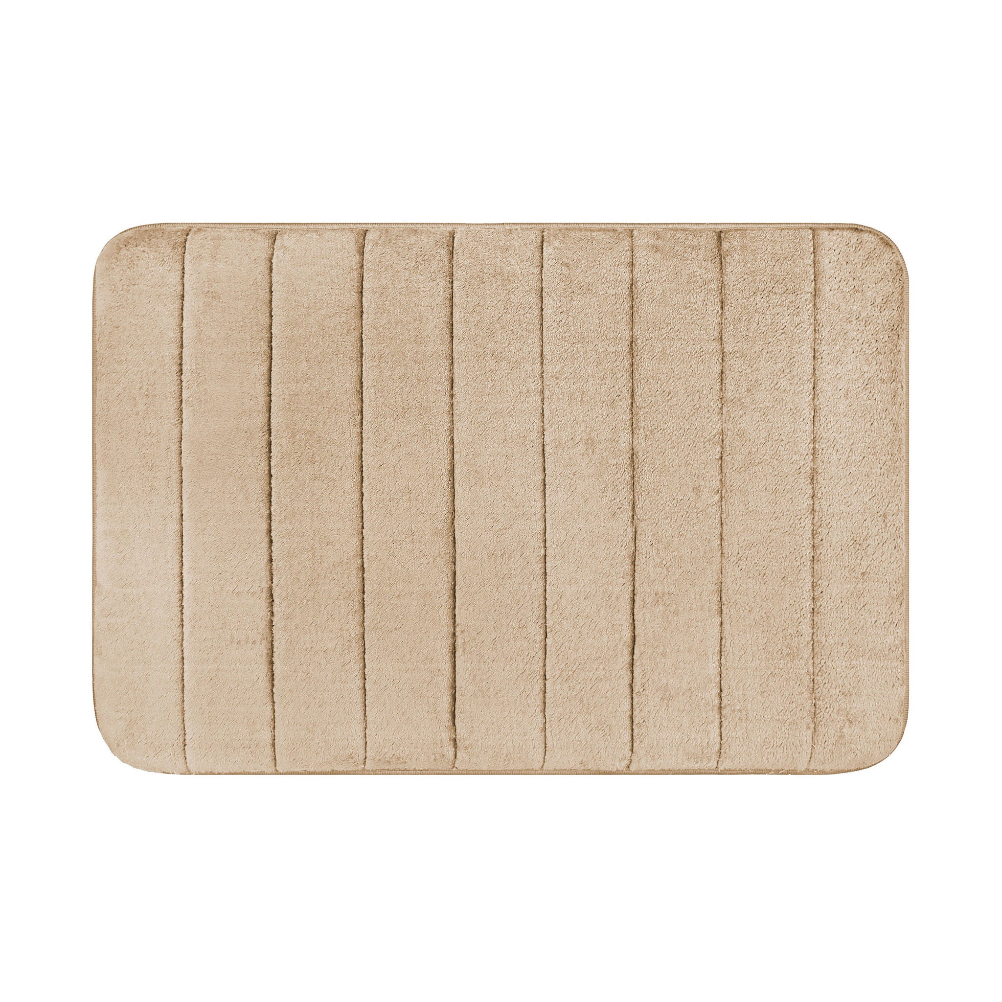 Channel Stitch Memory Foam Bath Mat, 2-pack
