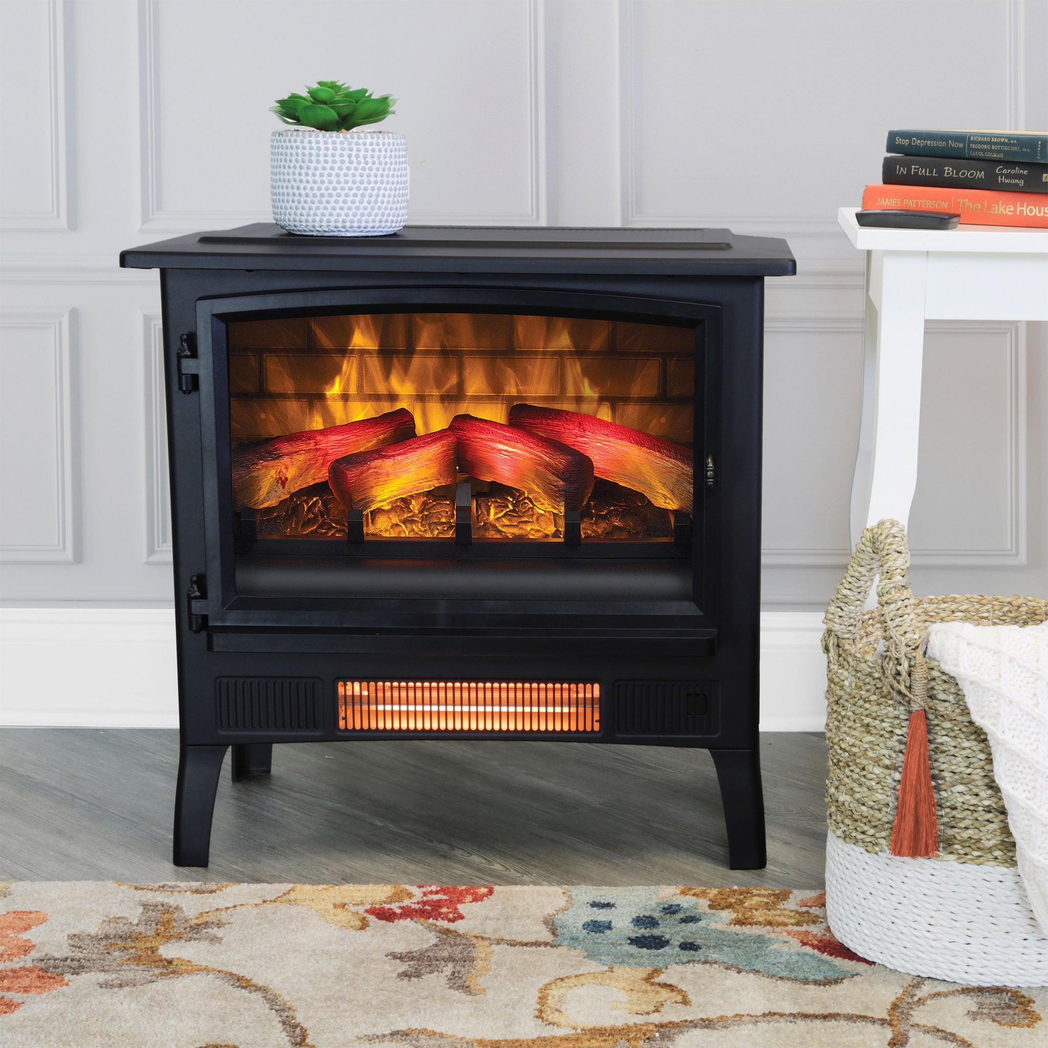 Duraflame Infragen Electric Stove Heater with 3D Flame Effect