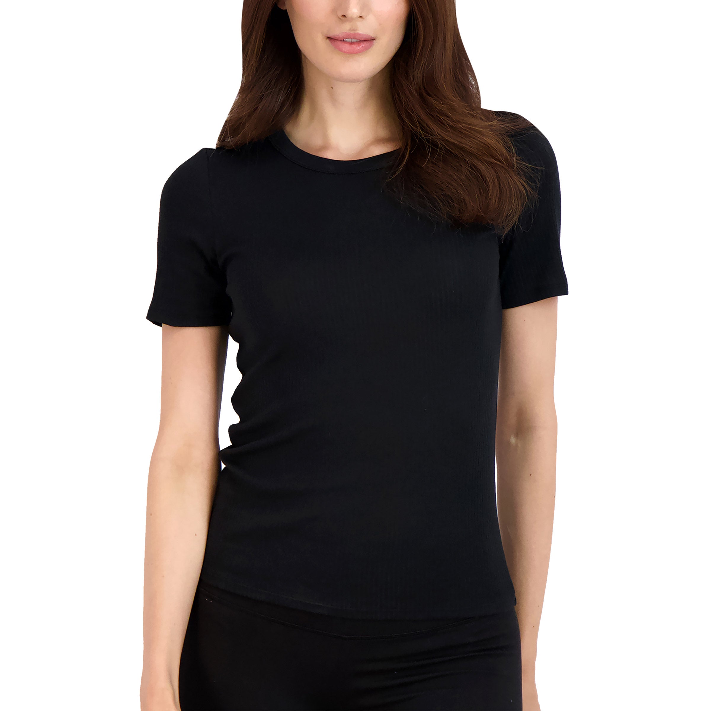 Lucky Brand Ladies’ Ribbed Crew, 3-pack