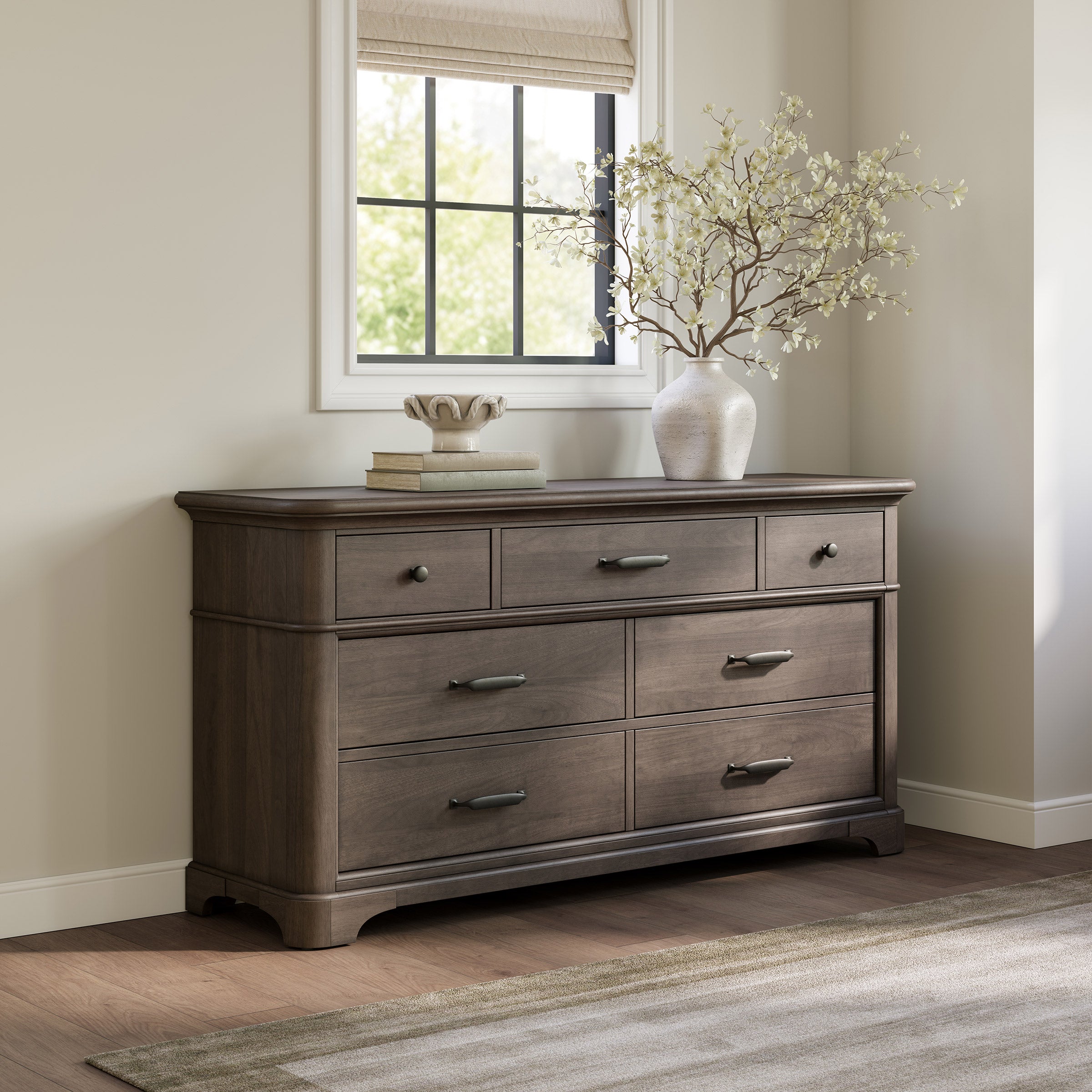Alki Cove 7-drawer Dresser, Medium Brown