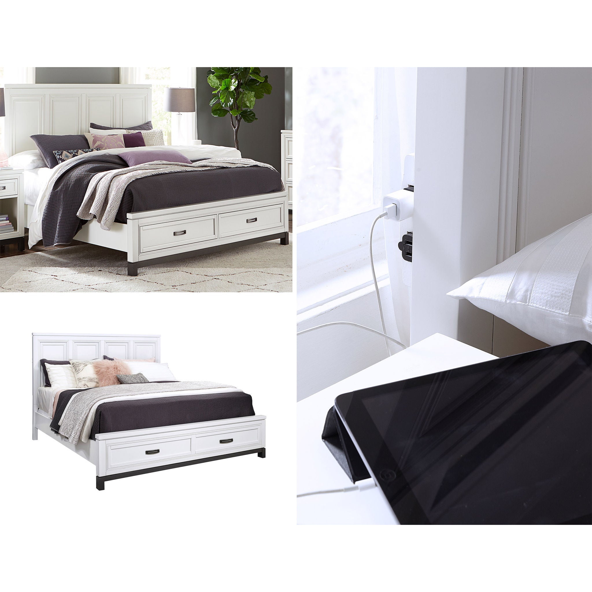 Norah Bedroom Collection in White