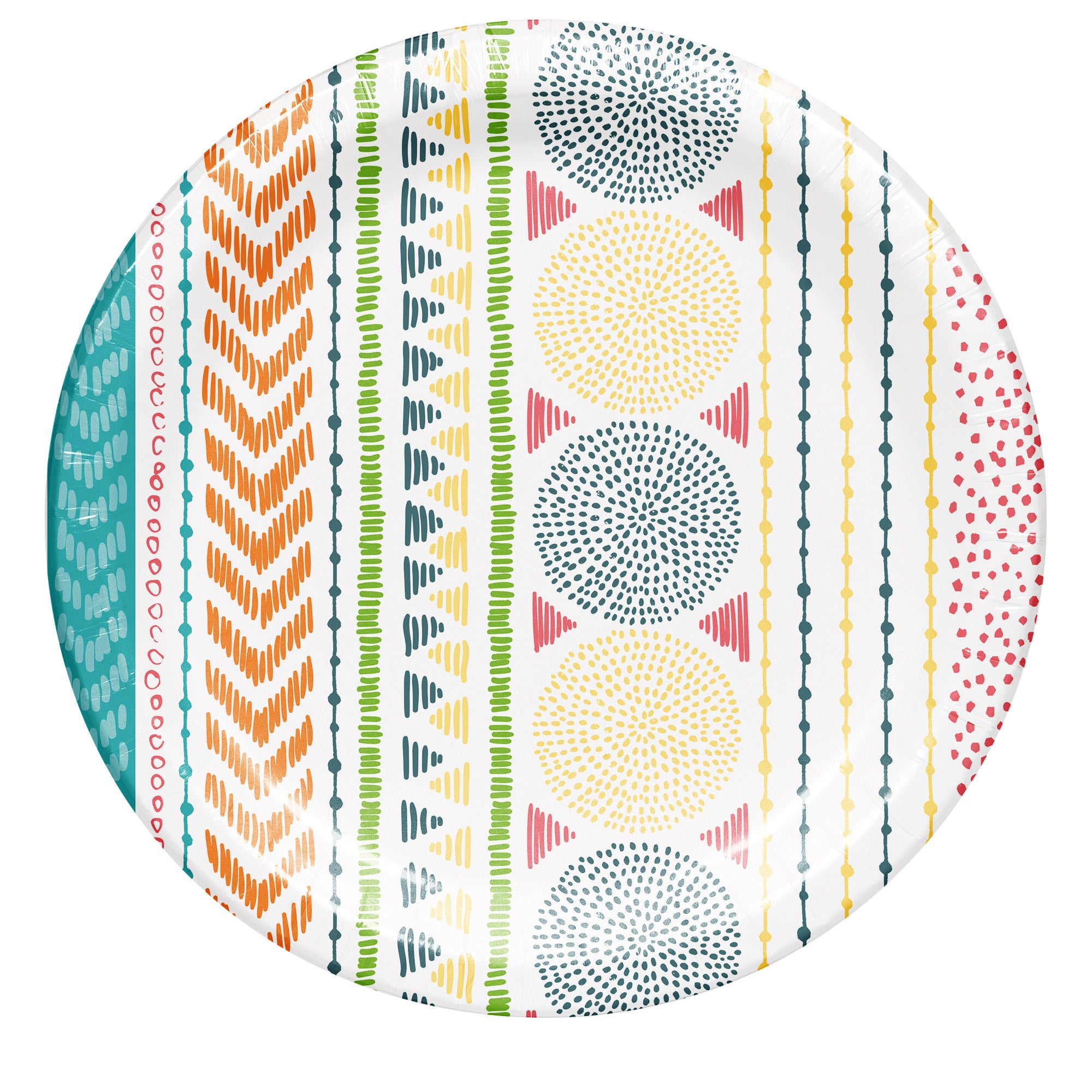 Artstyle 10-inch Paper Plate, Summer Scribbles, 200-count