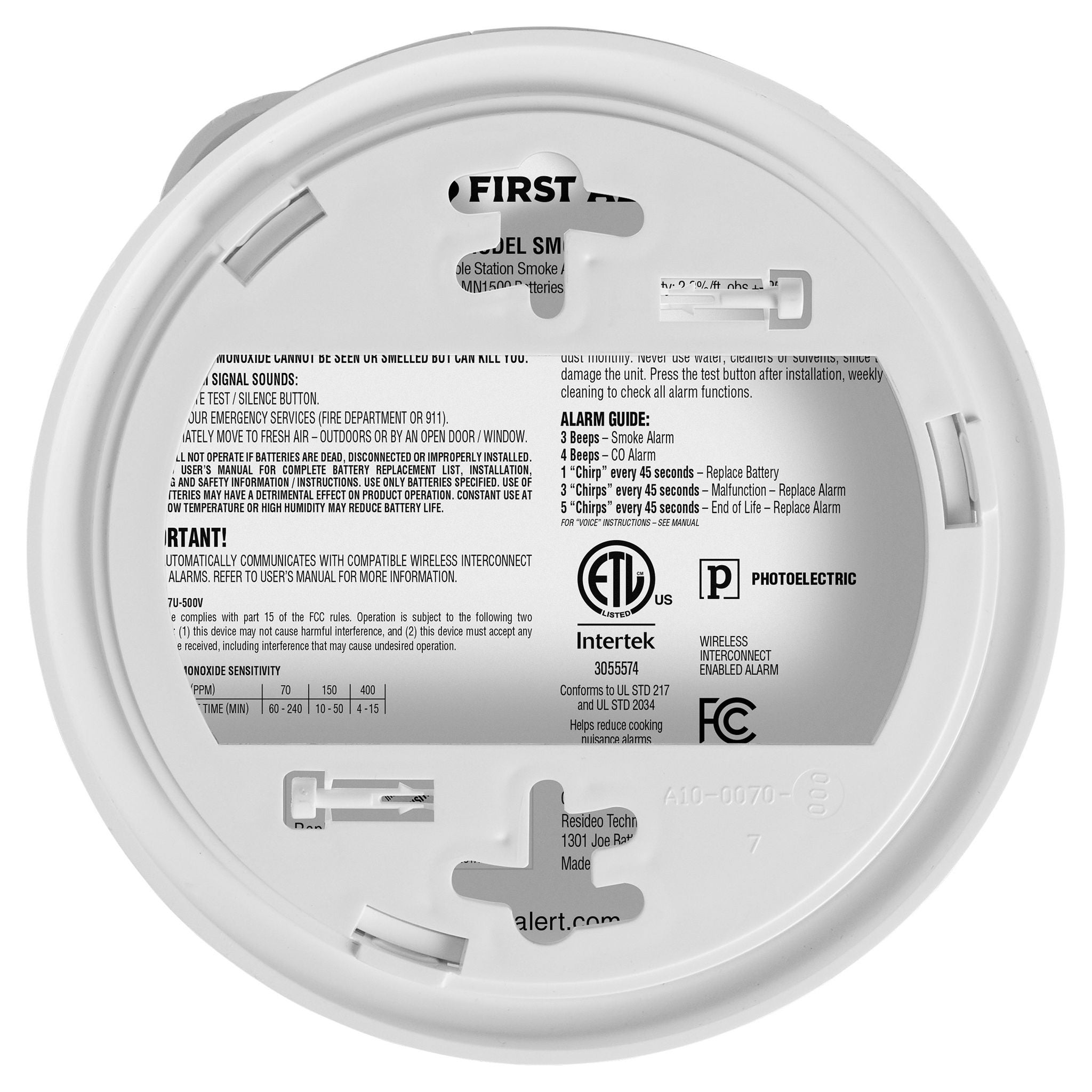First Alert Precision Detection Talking Wireless Smoke/CO Alarm, 2-pack