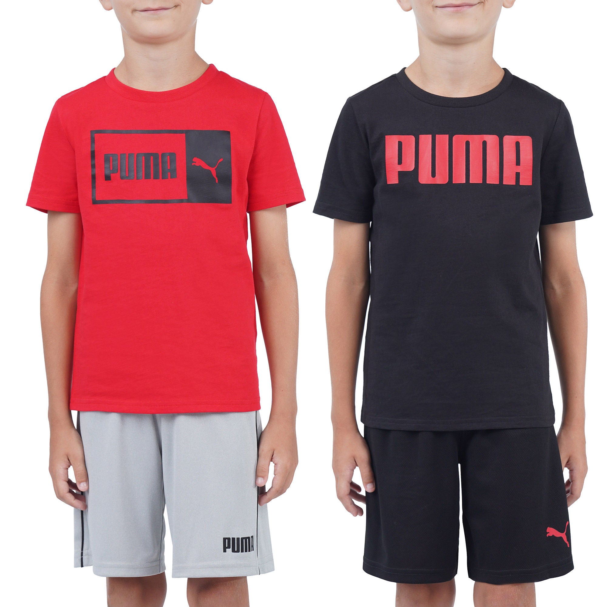 Puma Kids' 4-piece Set, Black and Red