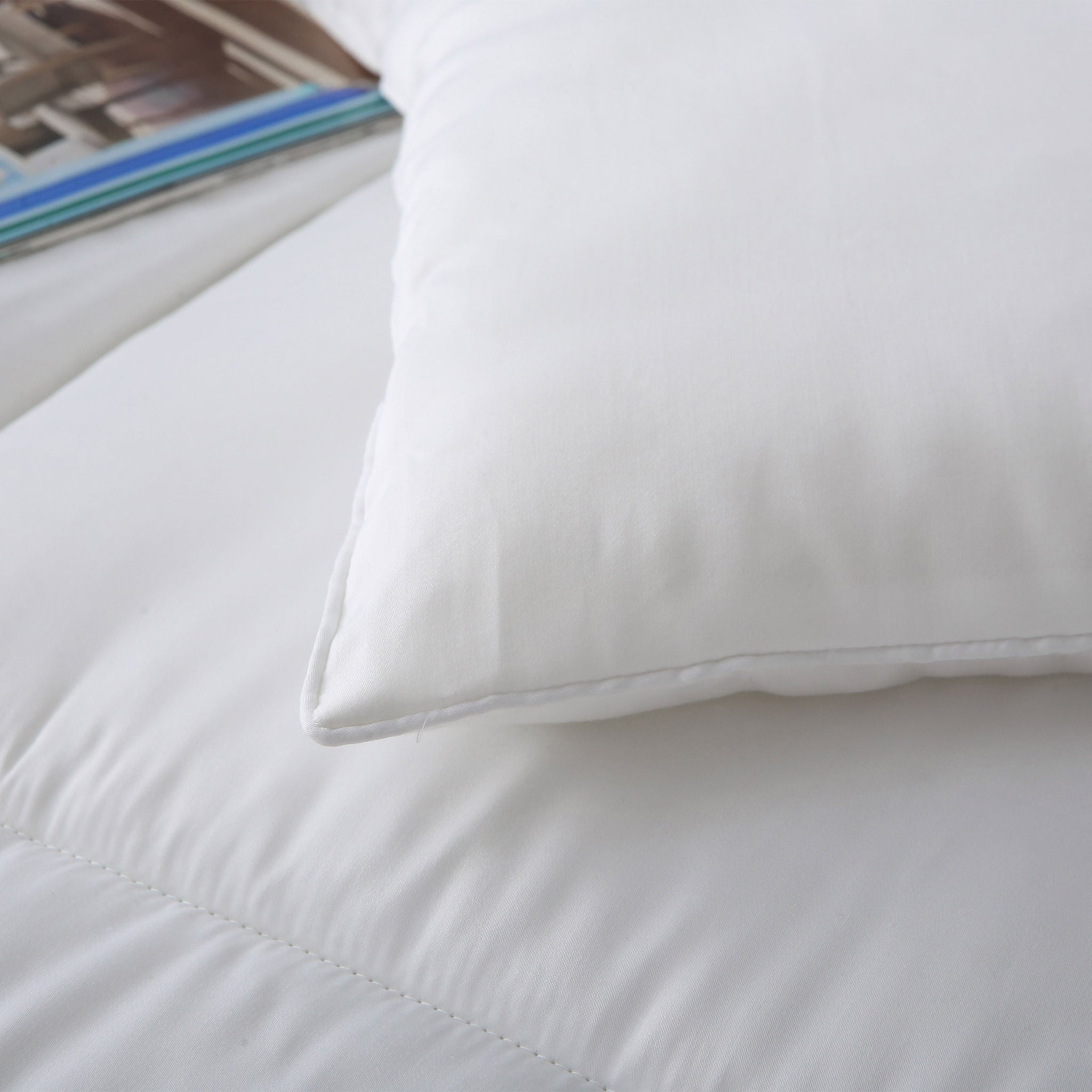 300 Thread Count 100% Viscose from Bamboo White Comforter