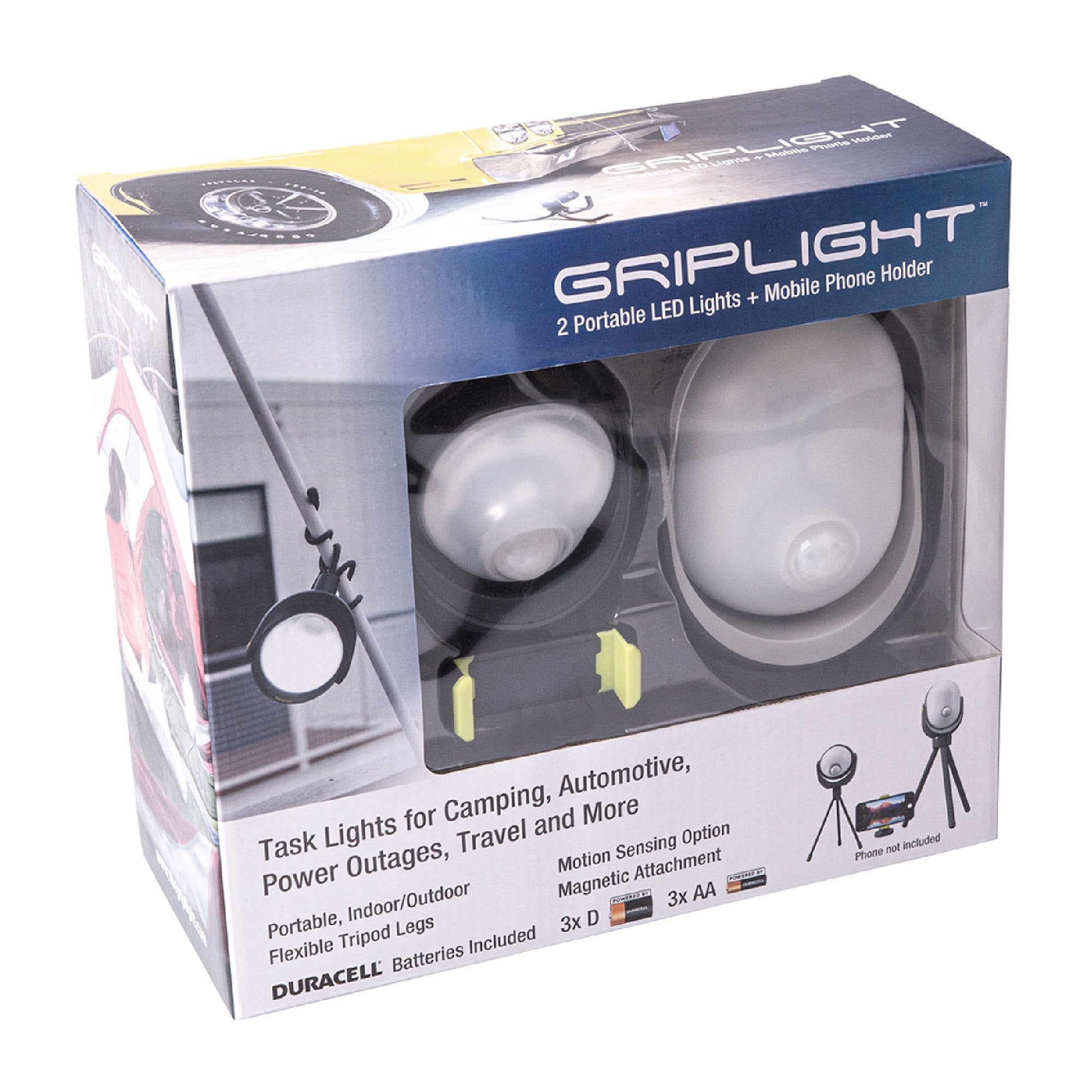 Westek Griplight Motion Sensor Worklight, 3-piece