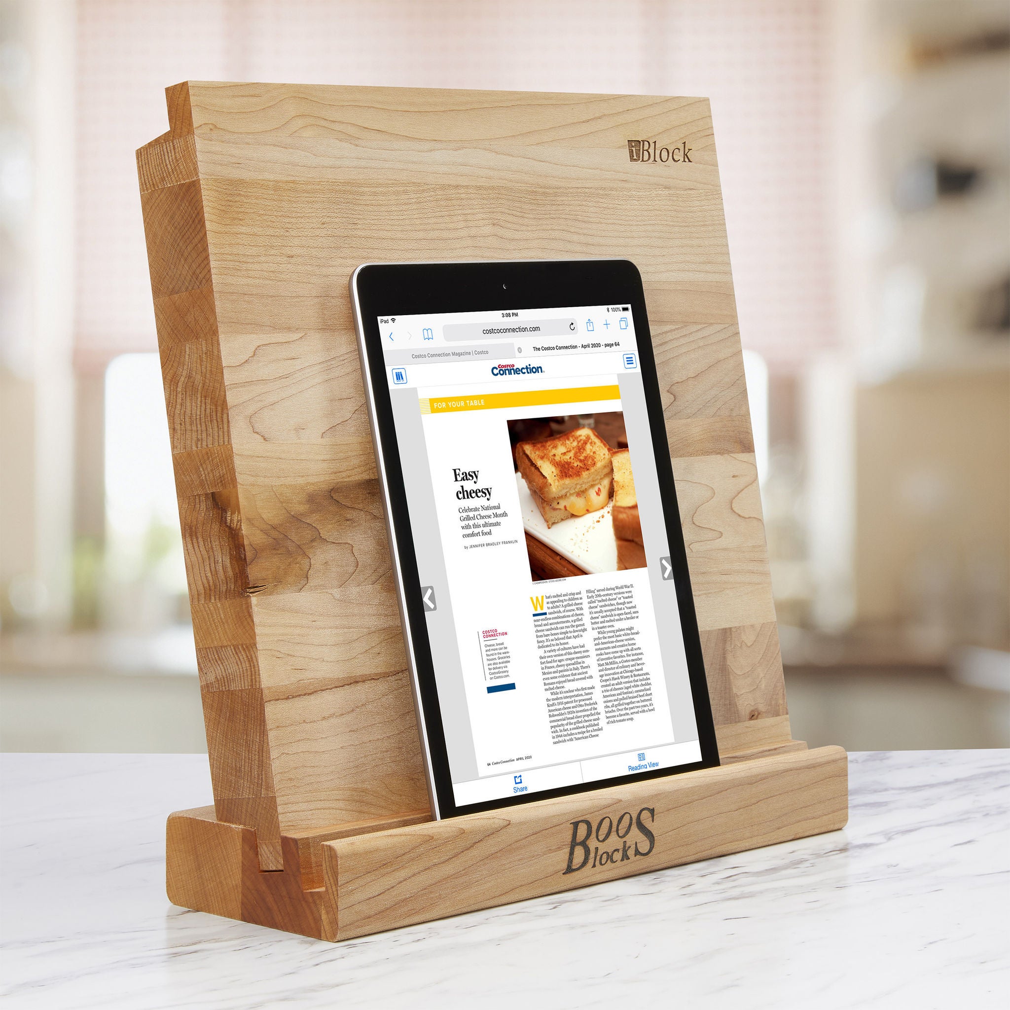 John Boos I-Block Tablet Stand and Cutting Board