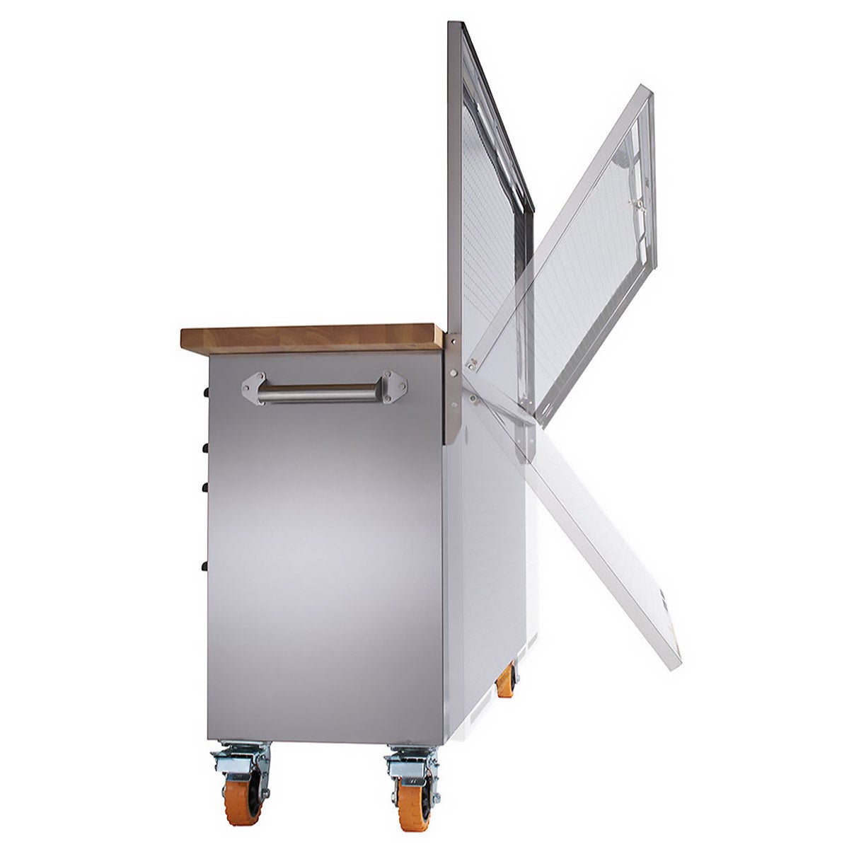 TRINITY PRO 72" Stainless Steel Workbench with Pegboard