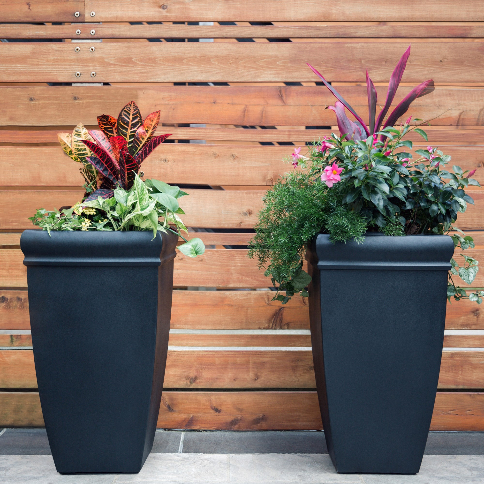 Chelsey 28" Tall Planter, 2-pack