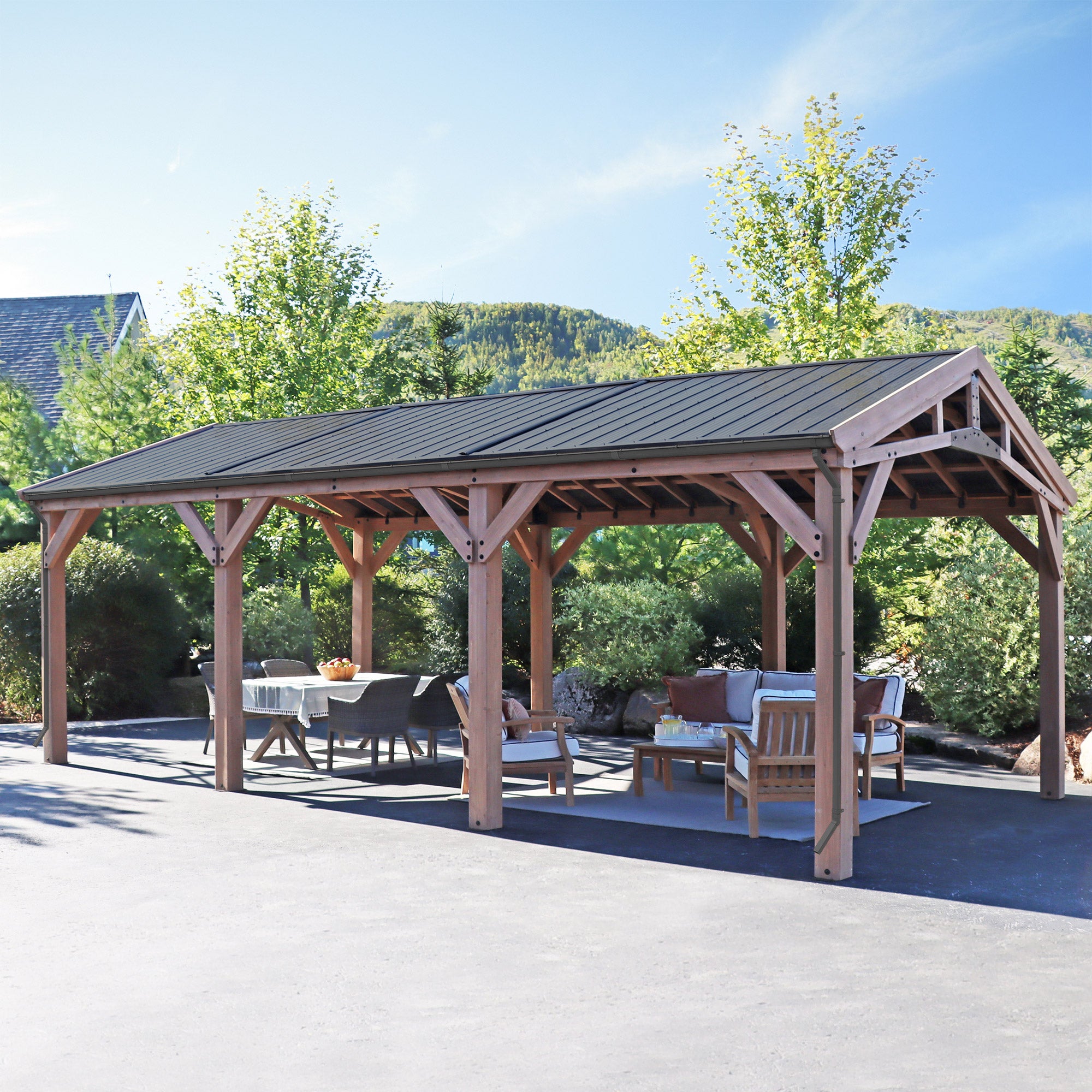 Yardistry Multi-Purpose Shade Structure Rain Gutter