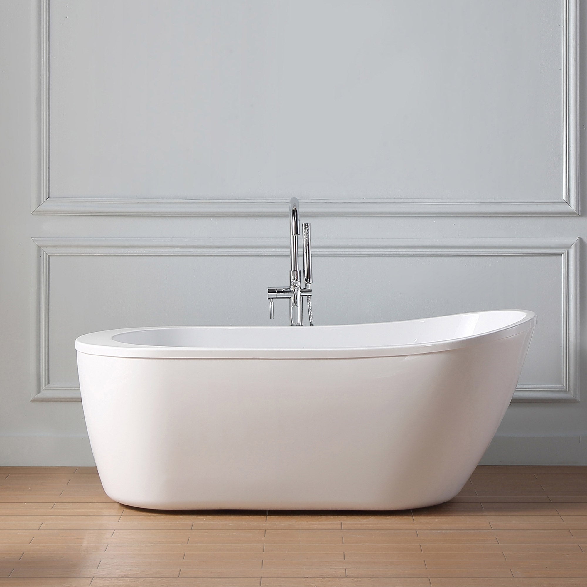 OVE Decors Teresa 60" Freestanding Bathtub with Reversible Drain