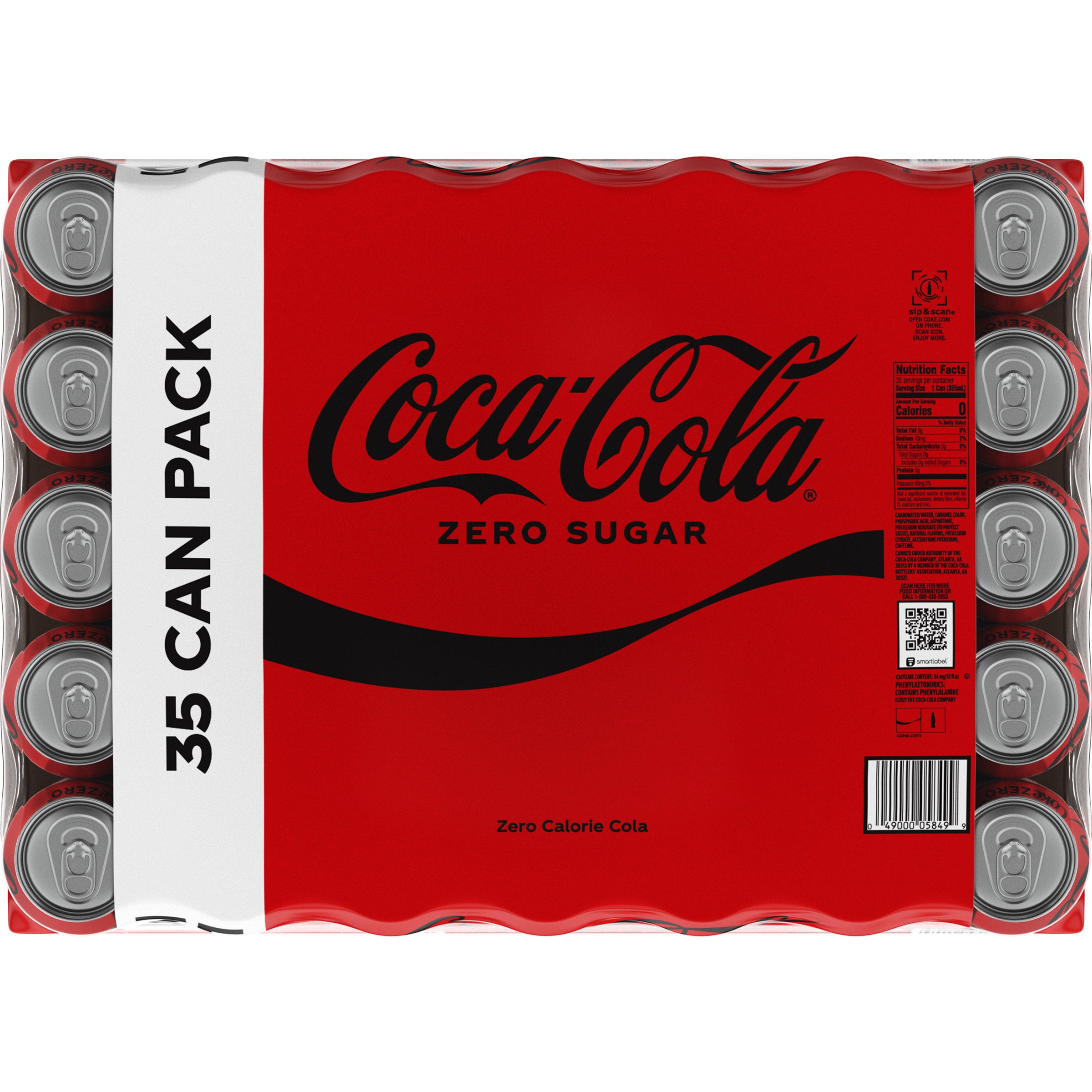 Coke Zero Sugar, 12 fl oz, 35-count