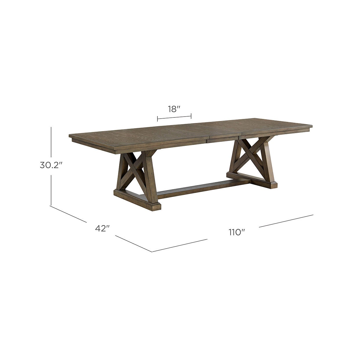 Laredo 92-110” Extending Dining Table