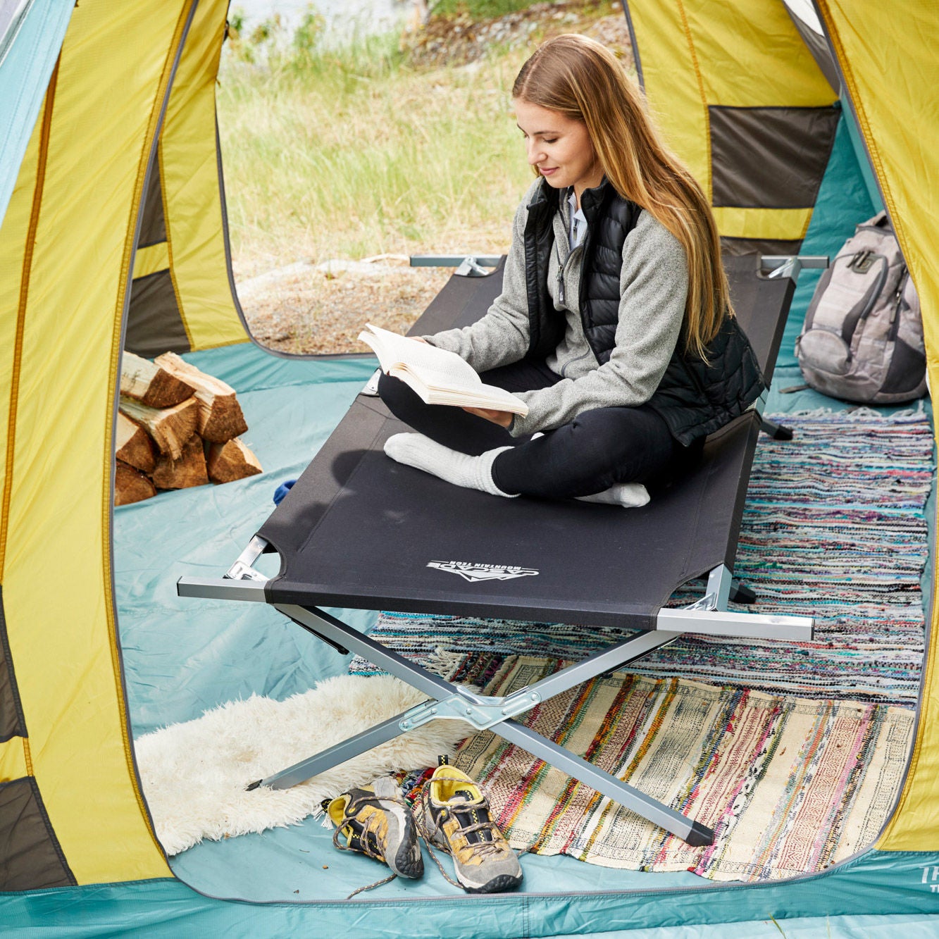 Cascade Mountain Tech Fully Collapsible Oversized Camping Cot