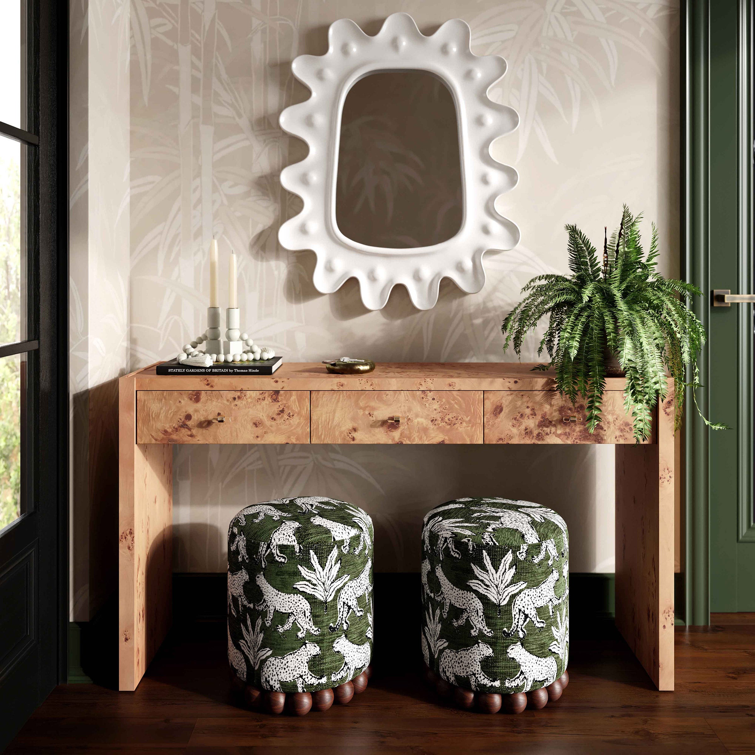 Dex Jacquard Fabric Ottoman