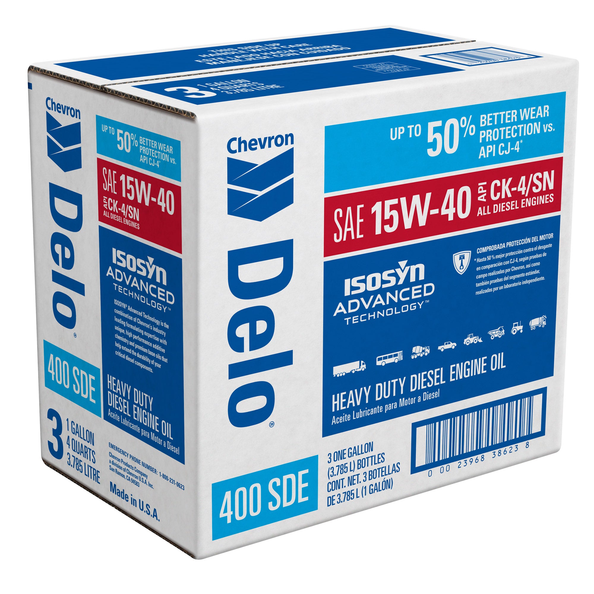 Chevron Delo 400 SDE Heavy Duty Diesel Engine Oil