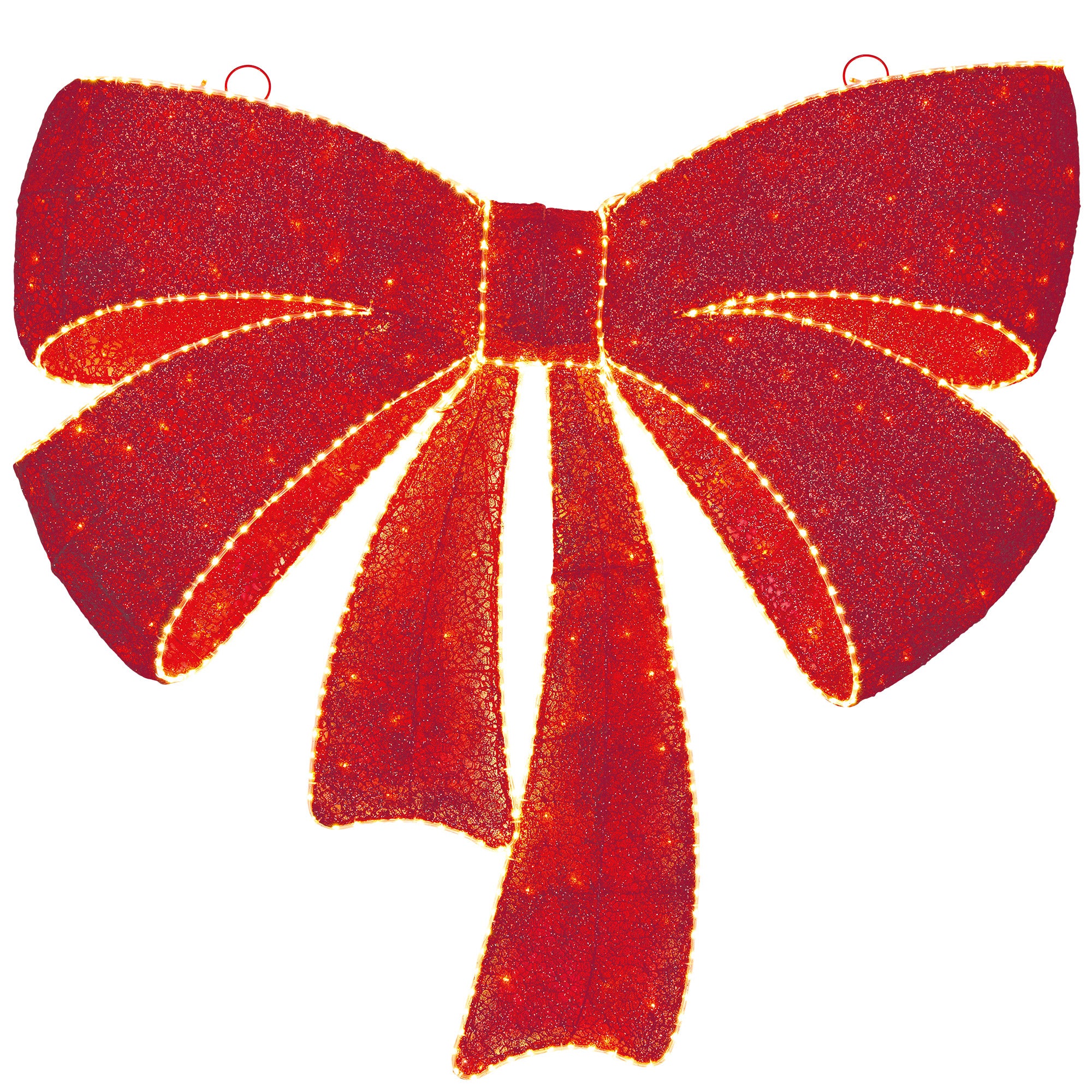 48" Red Bow with LED Twinkle Lights