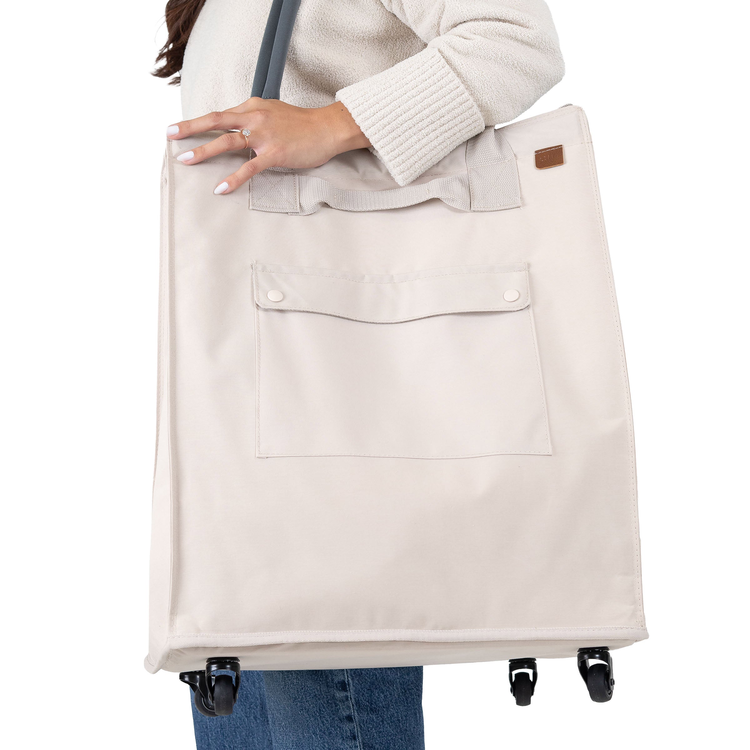 CleverMade Foldable Tote Bag on Wheels