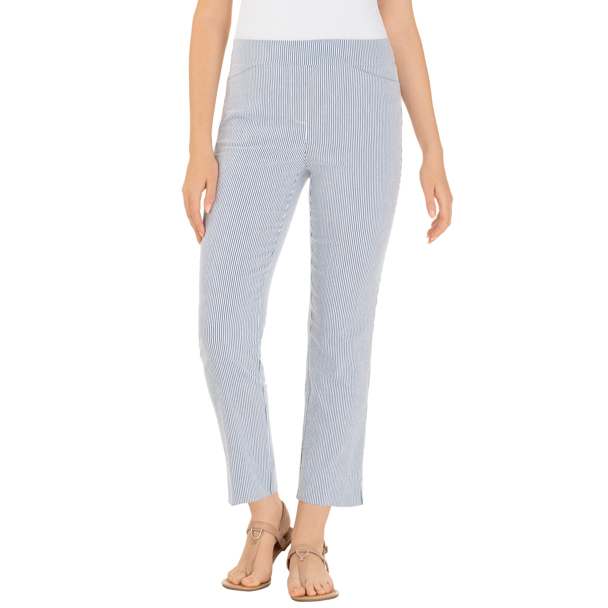 Hilary Radley Ladies' Seersucker Pull-On Ankle Pant