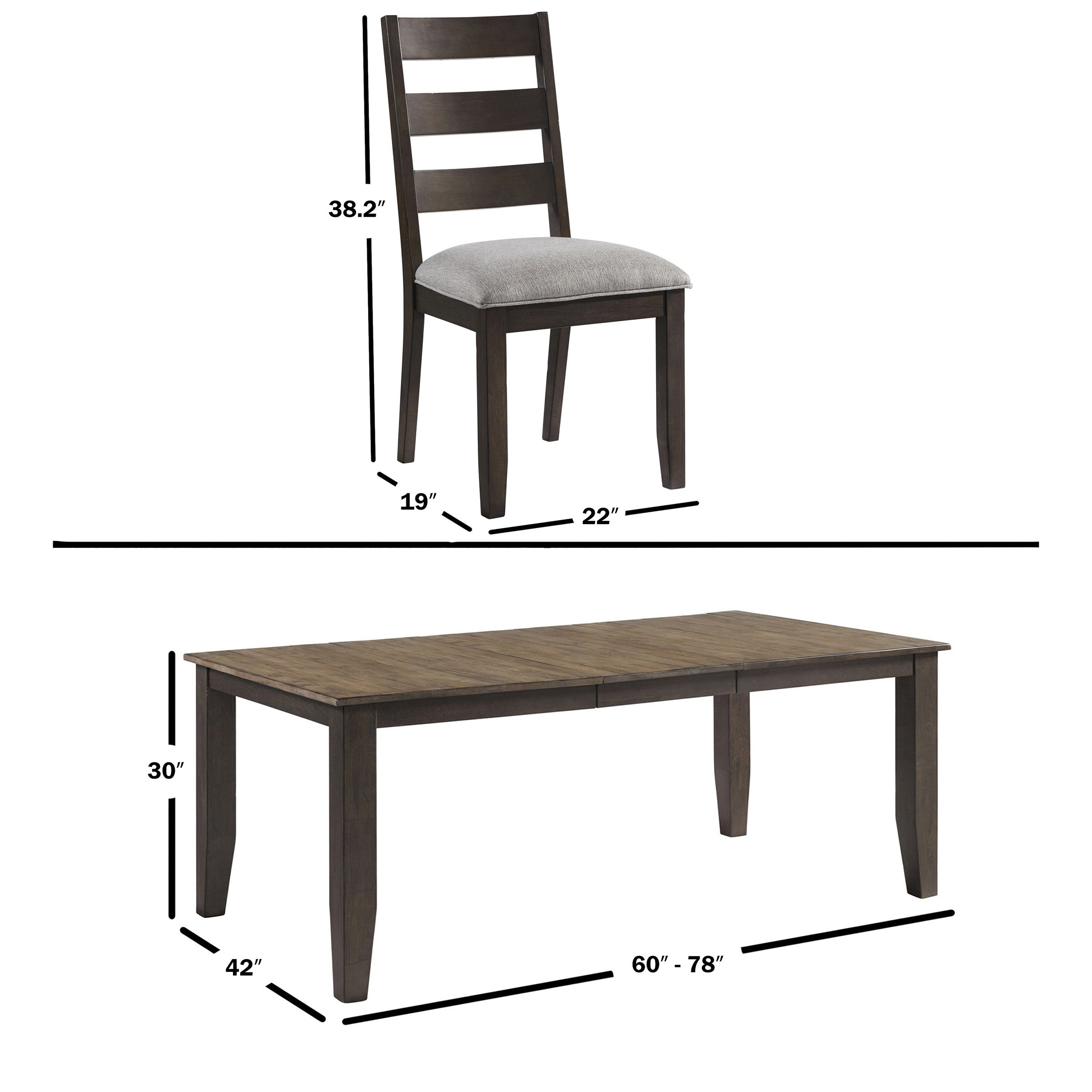 Midtown 7-piece Dining Table Set