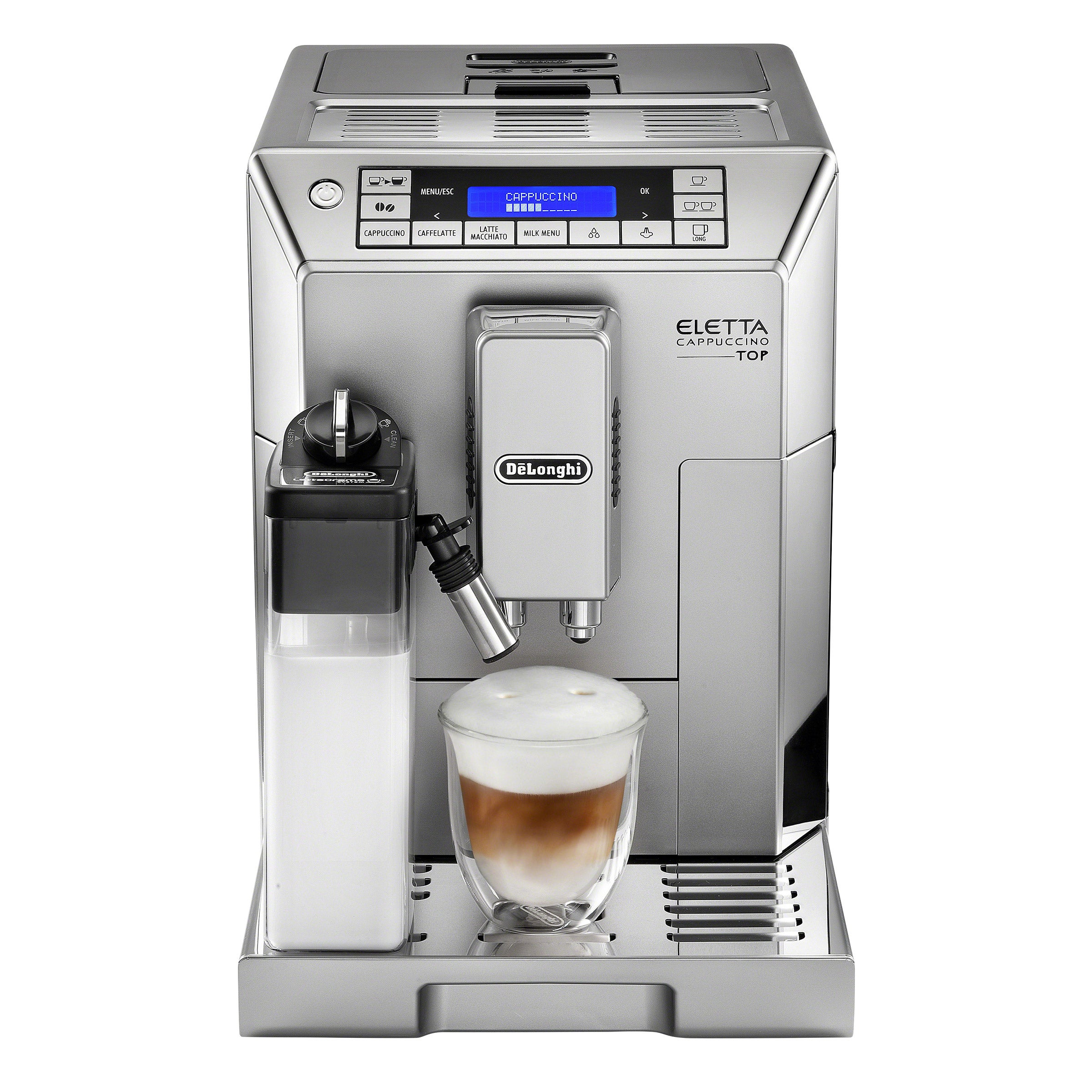 De'Longhi Eletta Cappuccino Top Fully Automatic Coffee and Espresso Machine