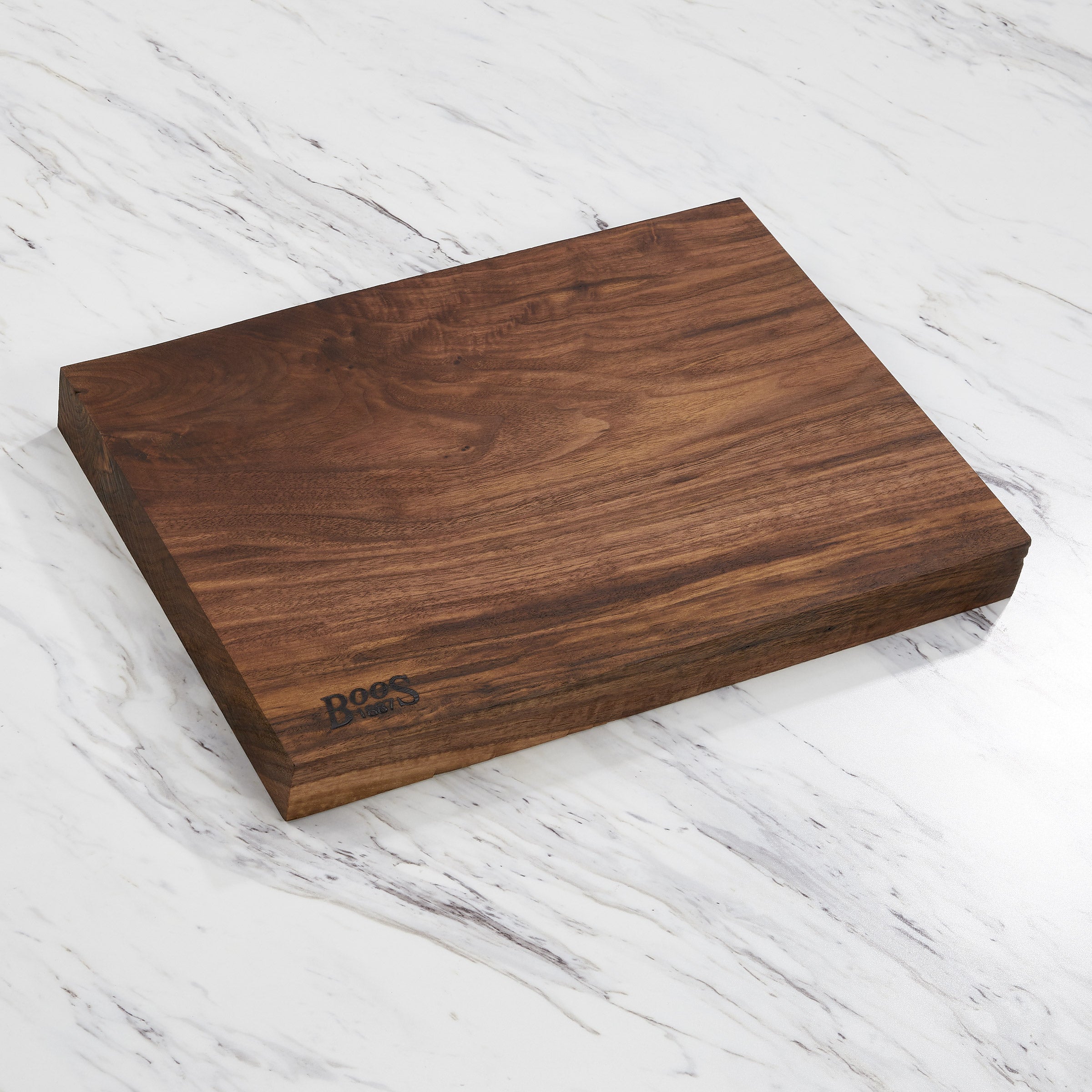 John Boos Walnut Rustic Edge Cutting Board, 17"