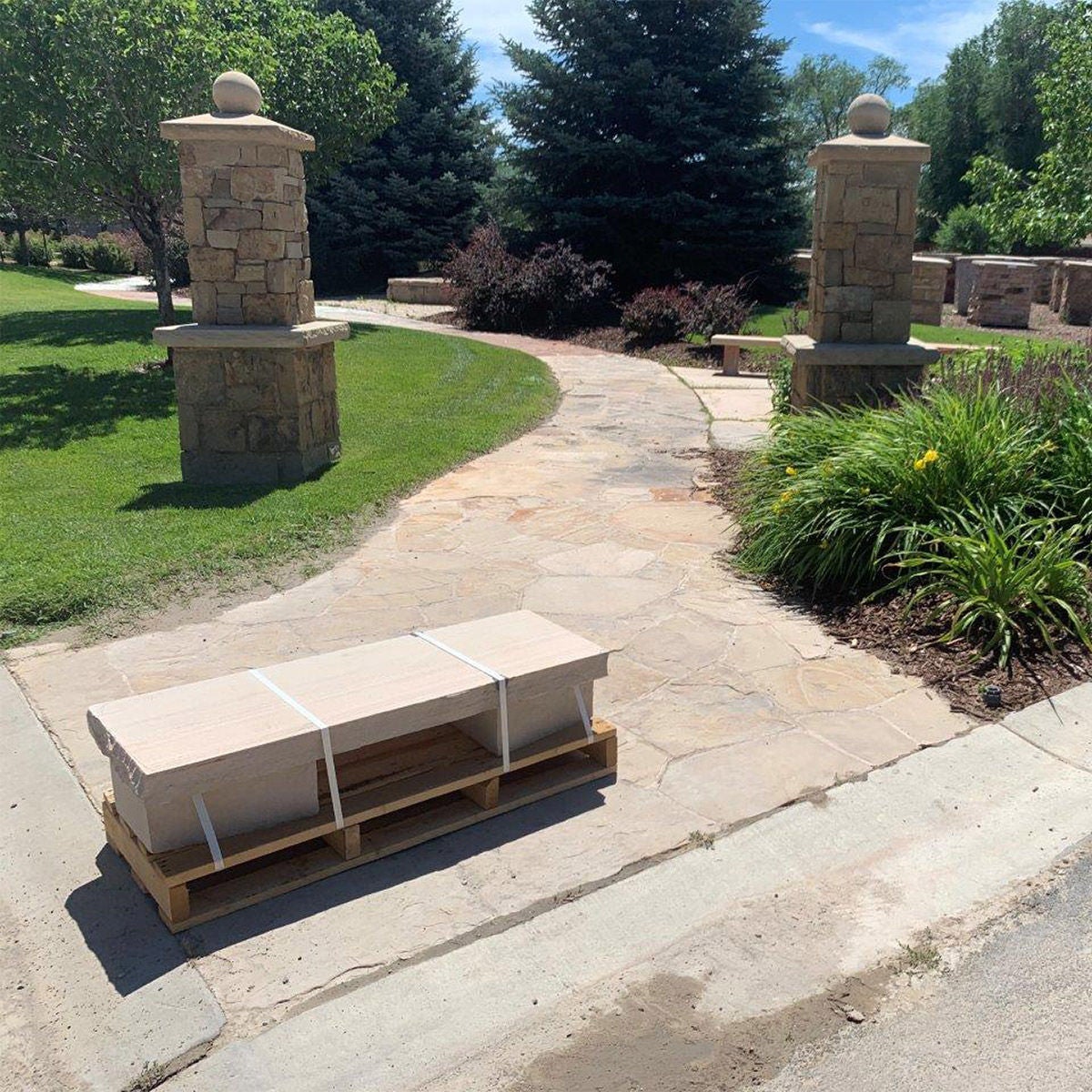Natural Stone Bench