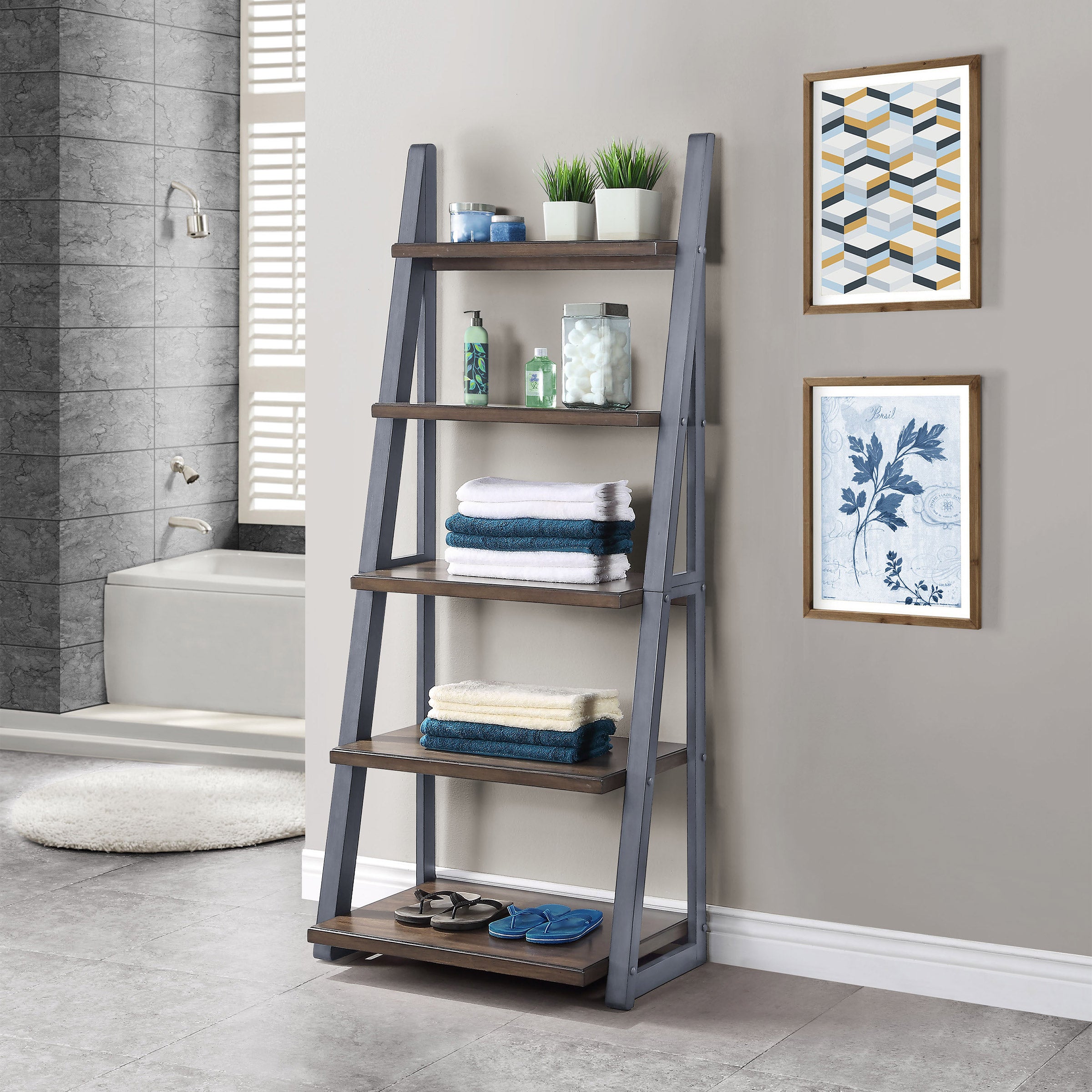Ashcroft 72" Ladder Bookcase