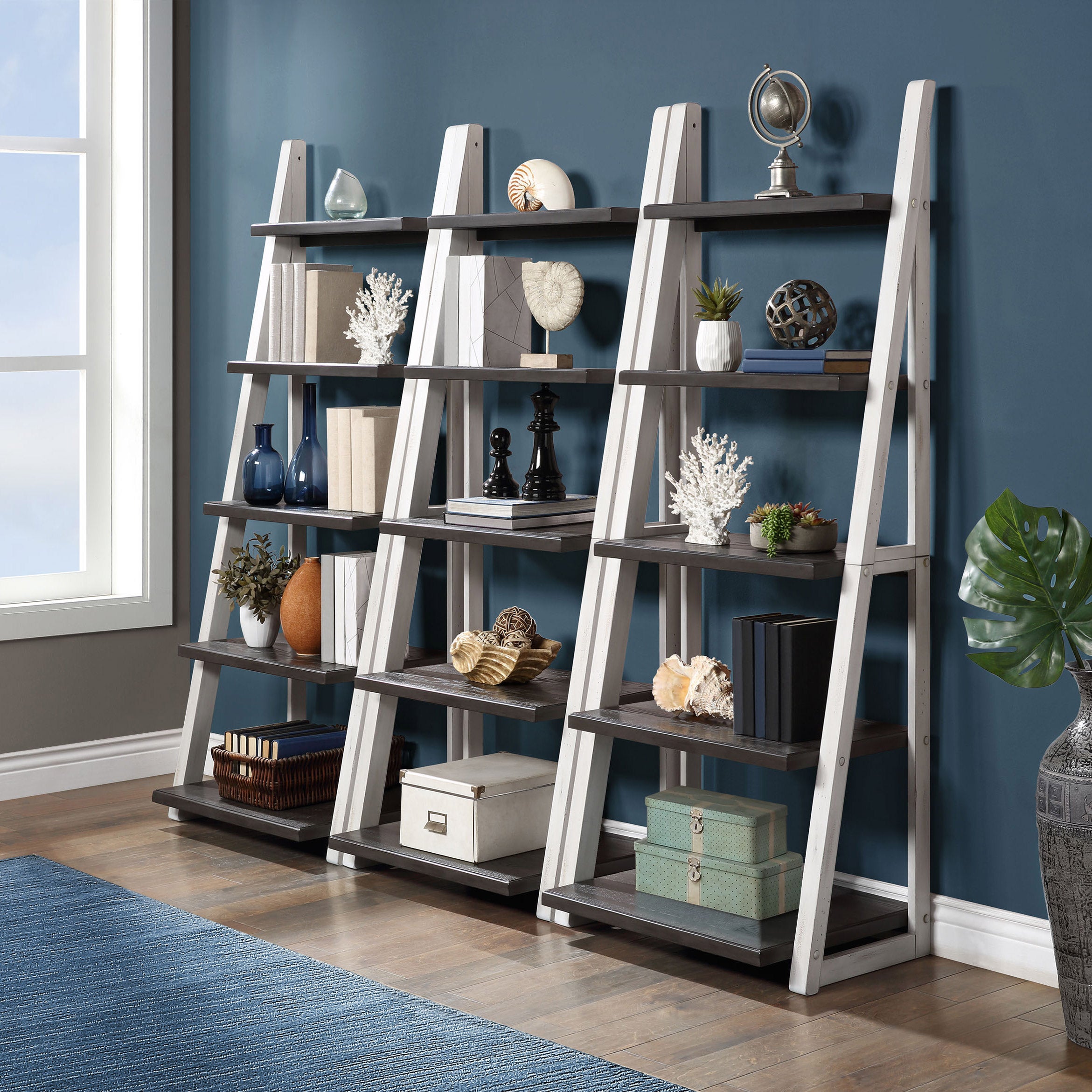 Ashlyn 72" Ladder Bookcase